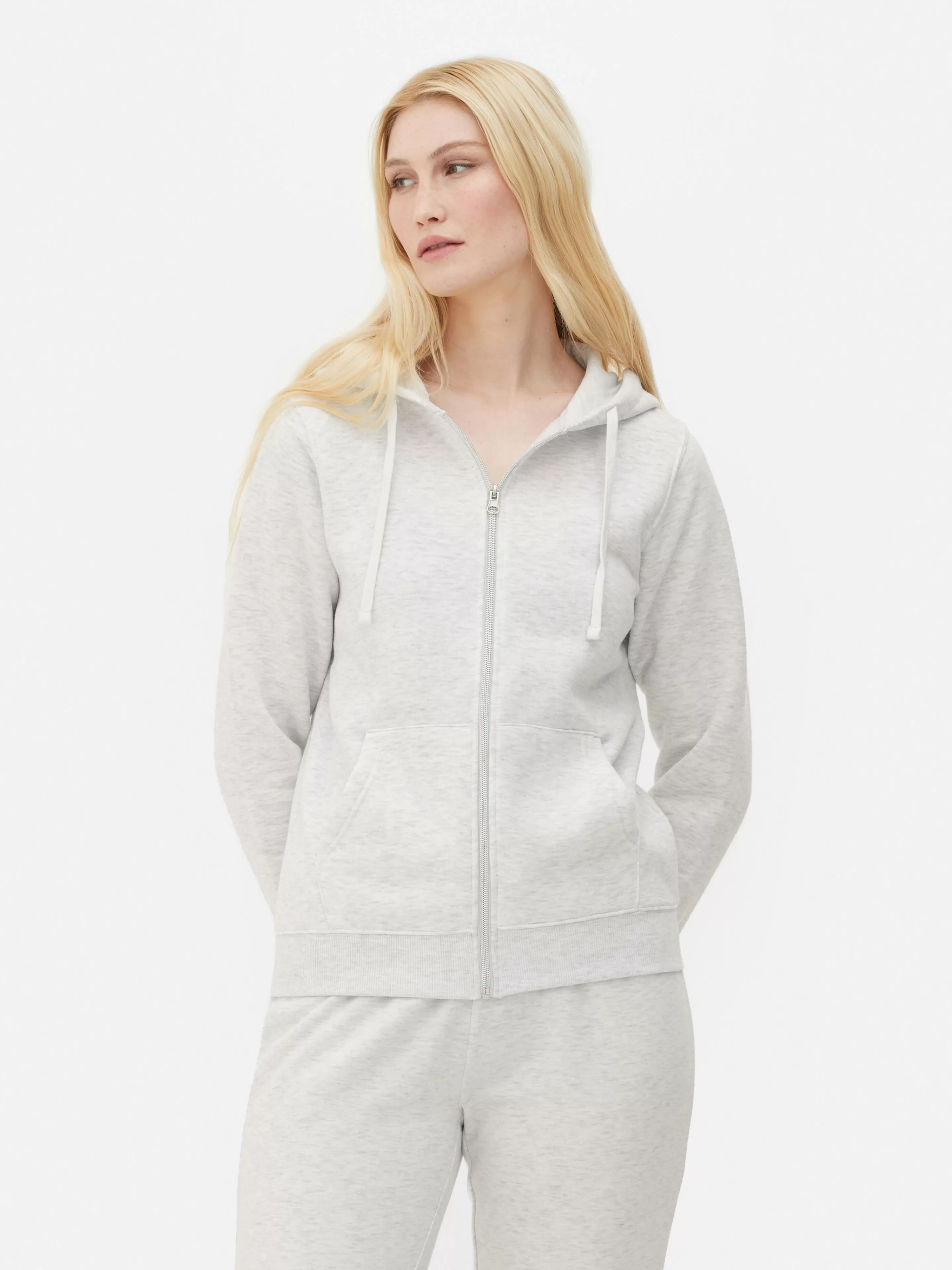 Primark Loungewear | Hoodies Und Sweatshirts | Essential-Hoodie Mit Reißverschluss Grau meliert