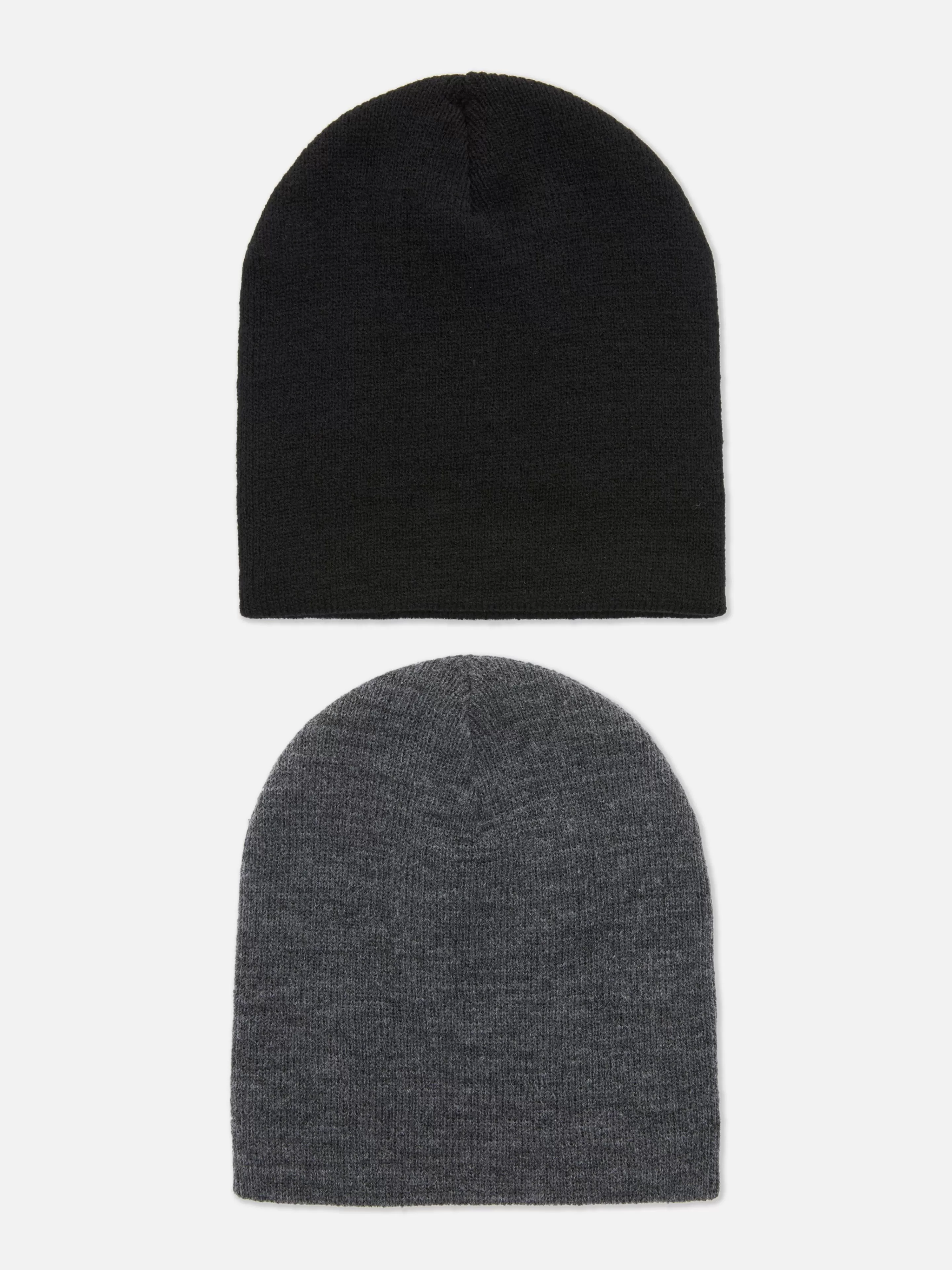 Primark Mützen, Handschuhe Und Schals | Feinstrick-Beanies, 2er-Pack Schwarz