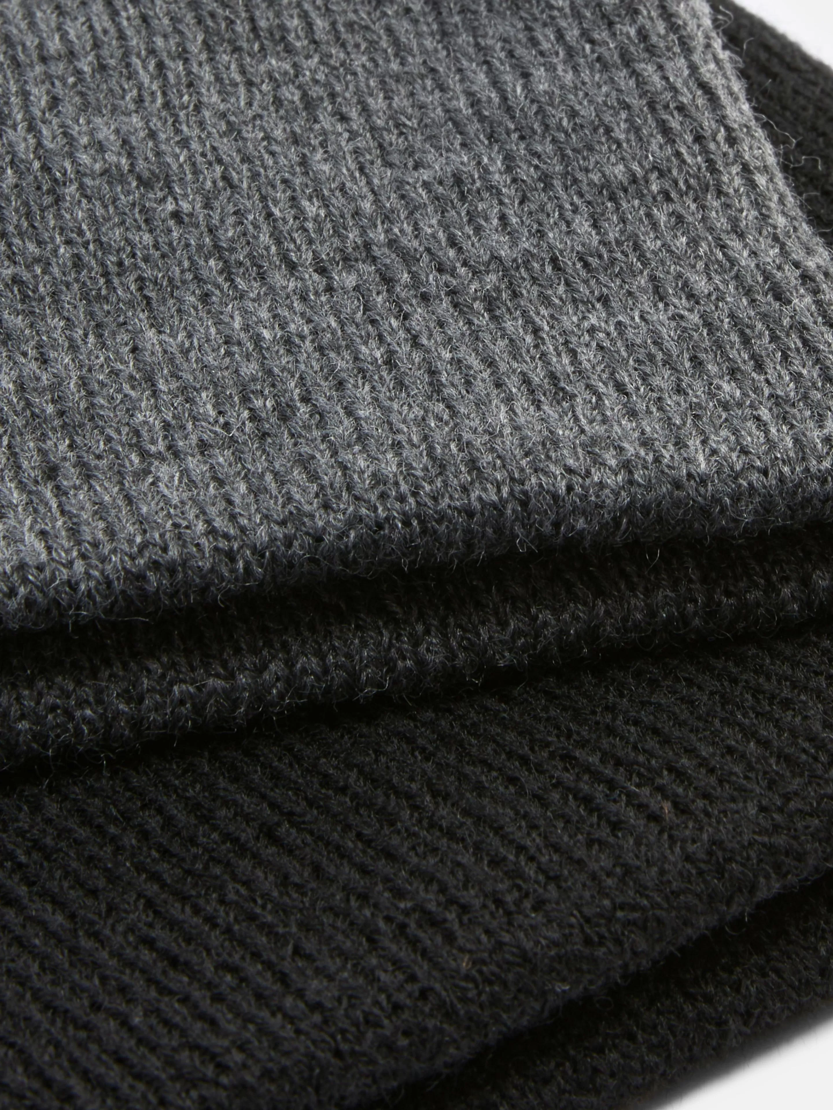 Primark Mützen, Handschuhe Und Schals | Feinstrick-Beanies, 2er-Pack Schwarz