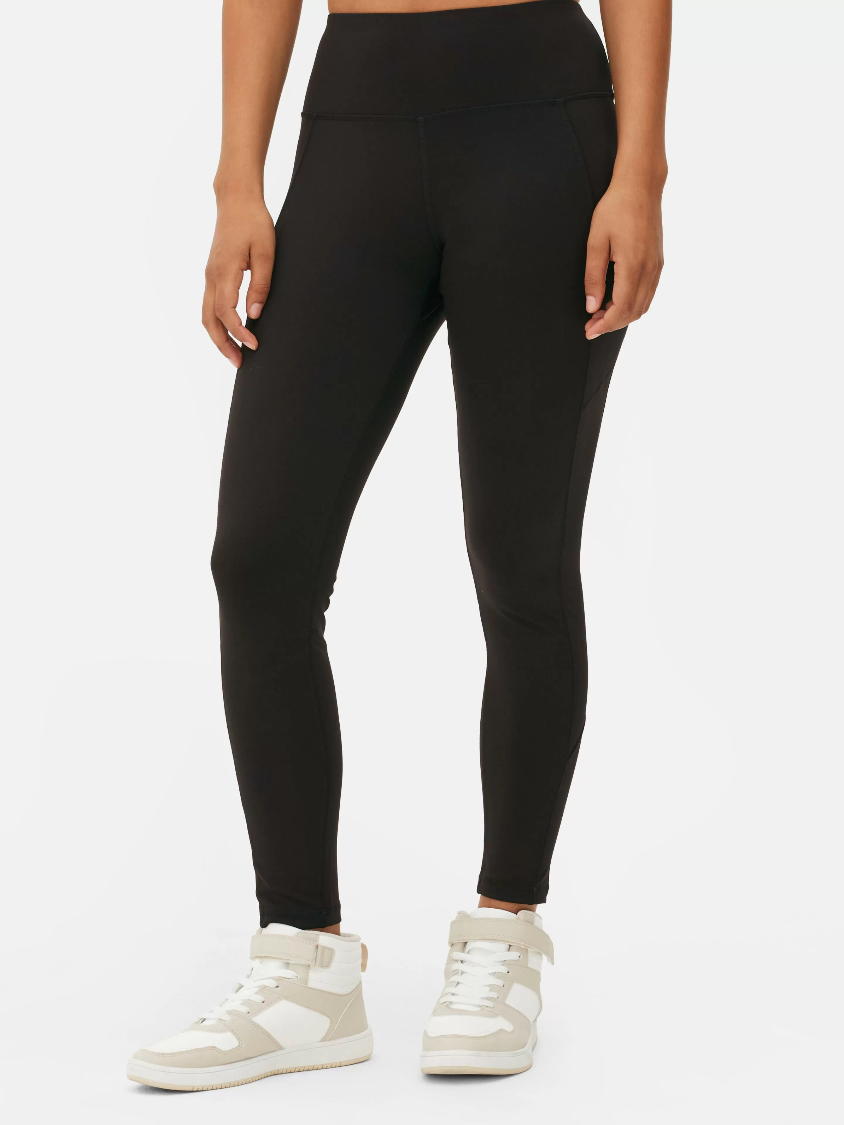 Primark Fitnesskleidung Und Activewear | Figurformende Performance-Leggings Mit Hohem Bund Schwarz