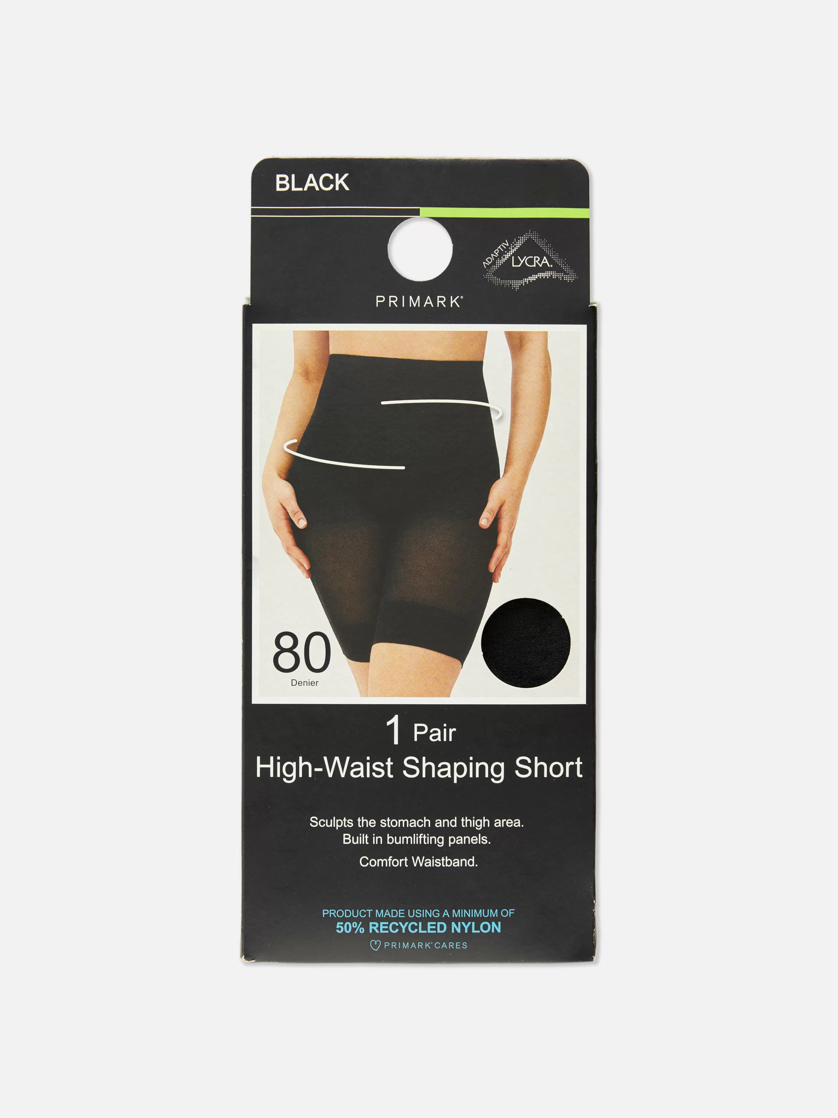 Primark Shapewear | Figurformende Shorts Mit Hohem Bund, 80 Den Schwarz