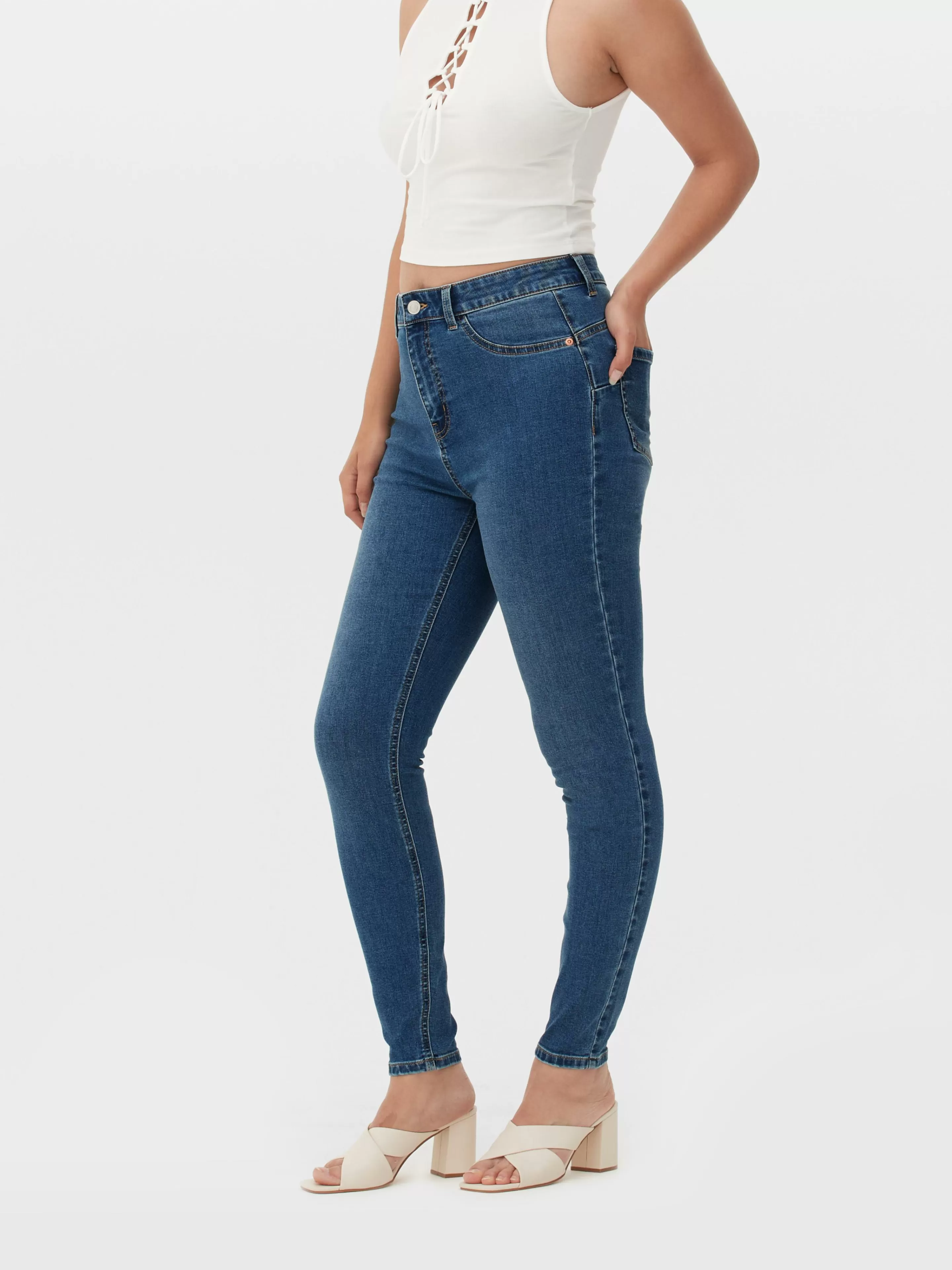 Primark Jeans | Figurformende Skinny Jeans Mittelblau