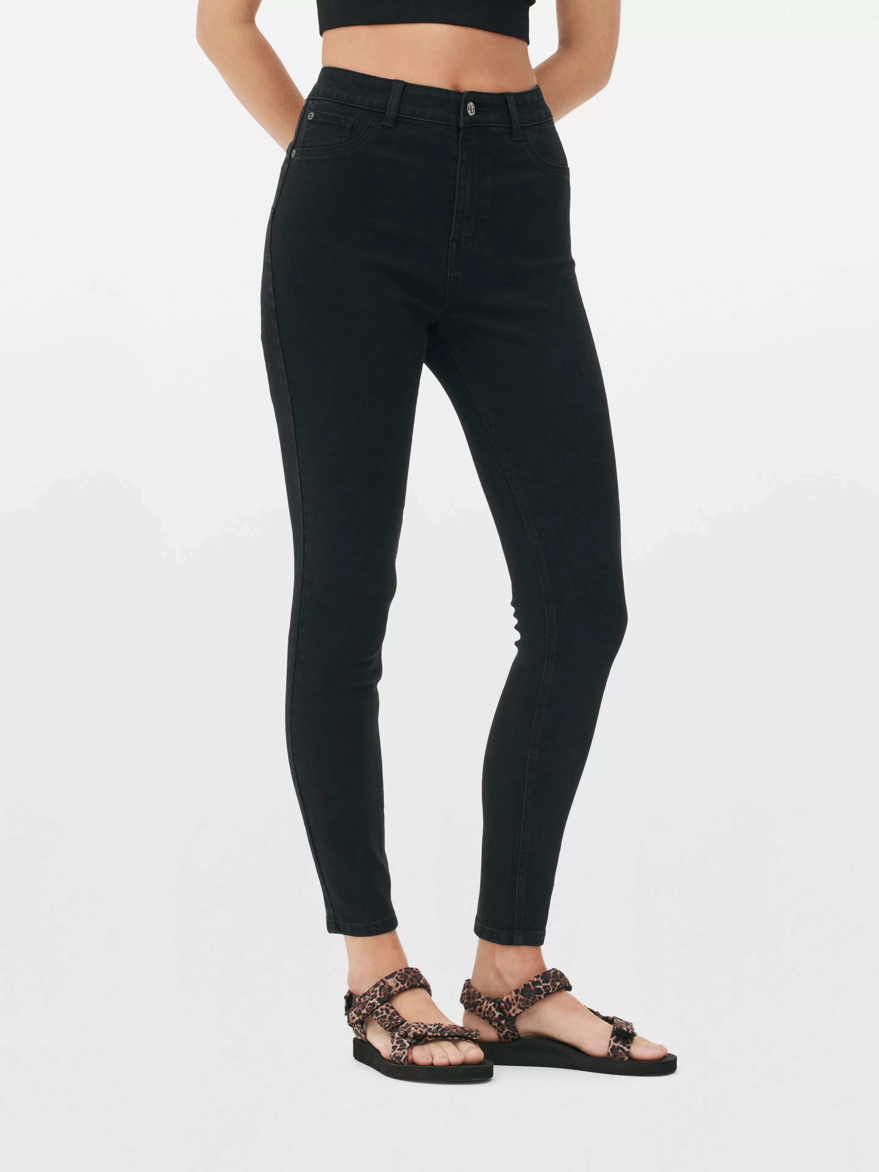 Primark Jeans | Figurformende Skinny Jeans Schwarz