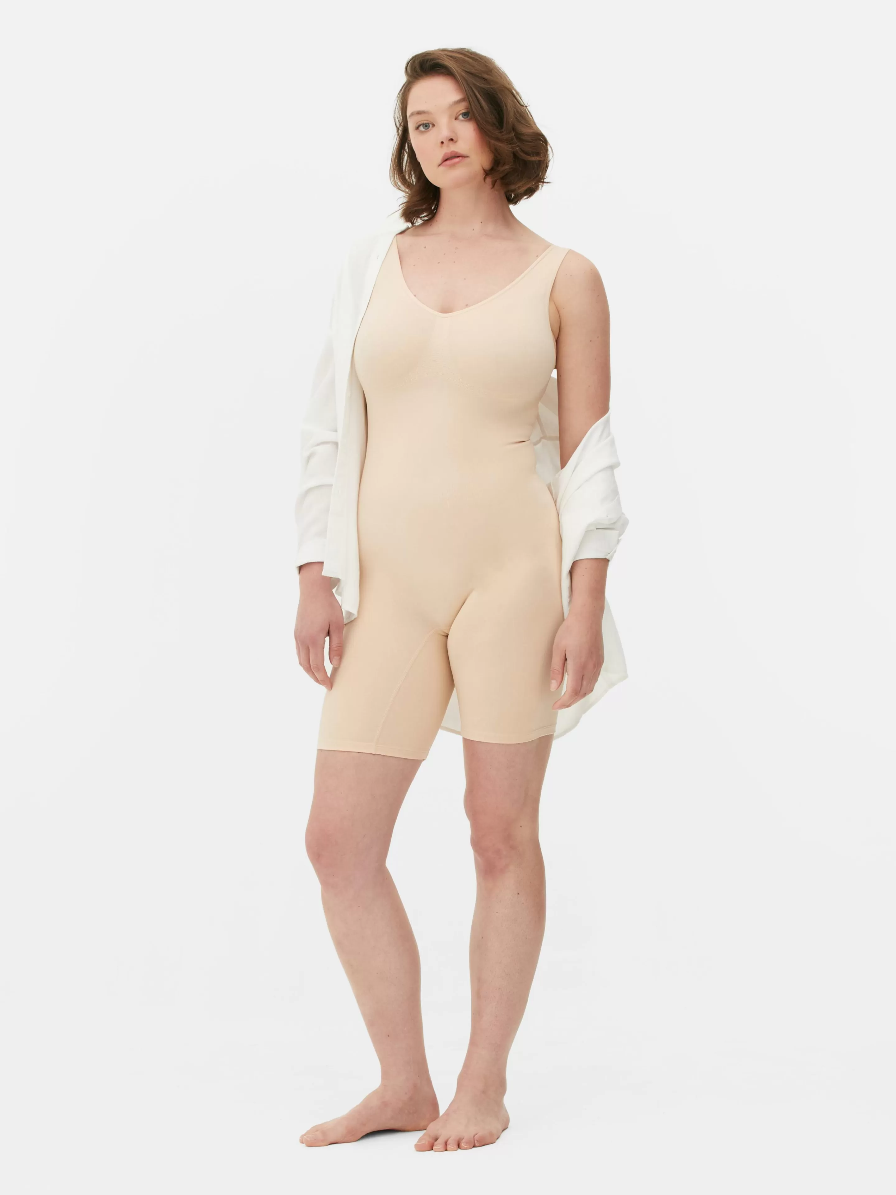 Primark Shapewear | Figurformender Einteiler Taupefarben