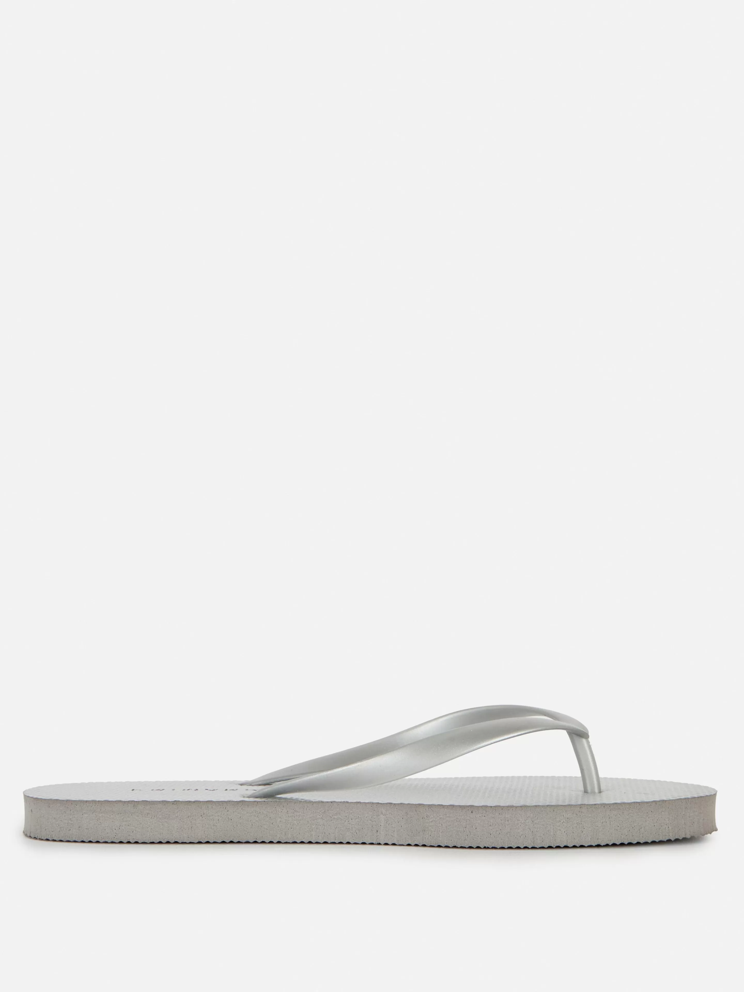 Primark Flipflops Und Badesandalen | Flache Basic Flipflops Silber