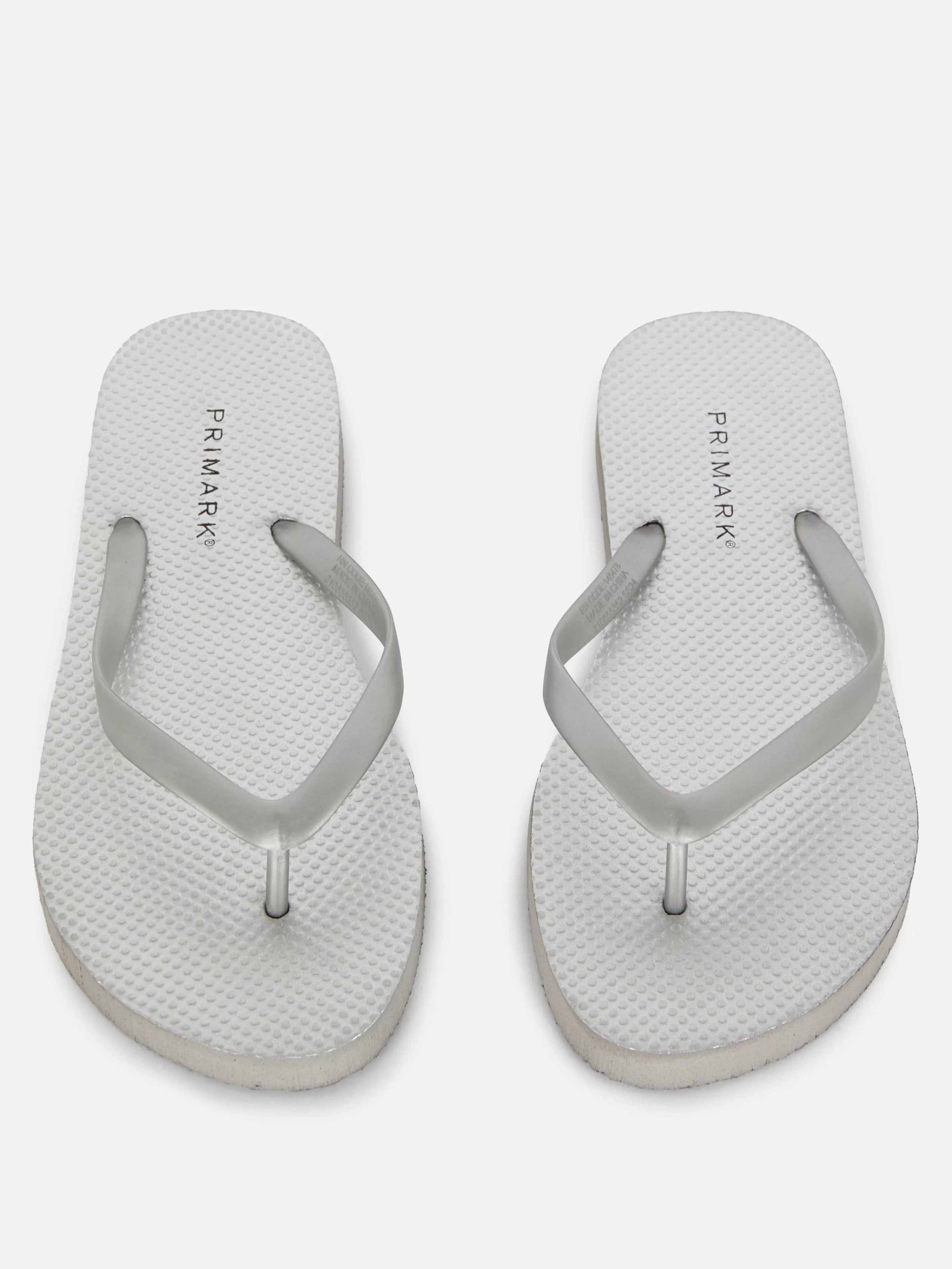 Primark Flipflops Und Badesandalen | Flache Basic Flipflops Silber