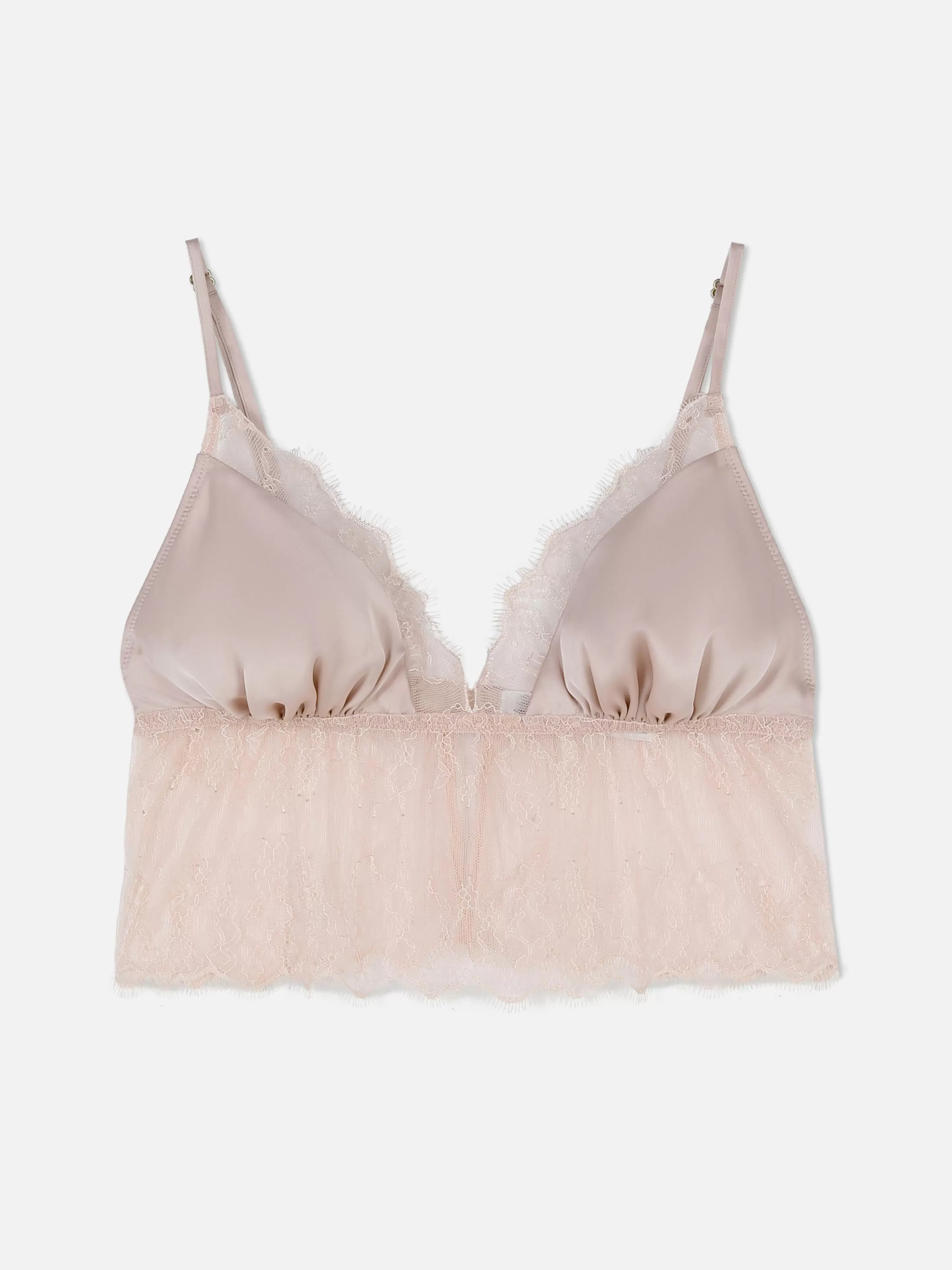 Primark Bhs | Fließender Bralette-BH Mit Spitze Hellrosa