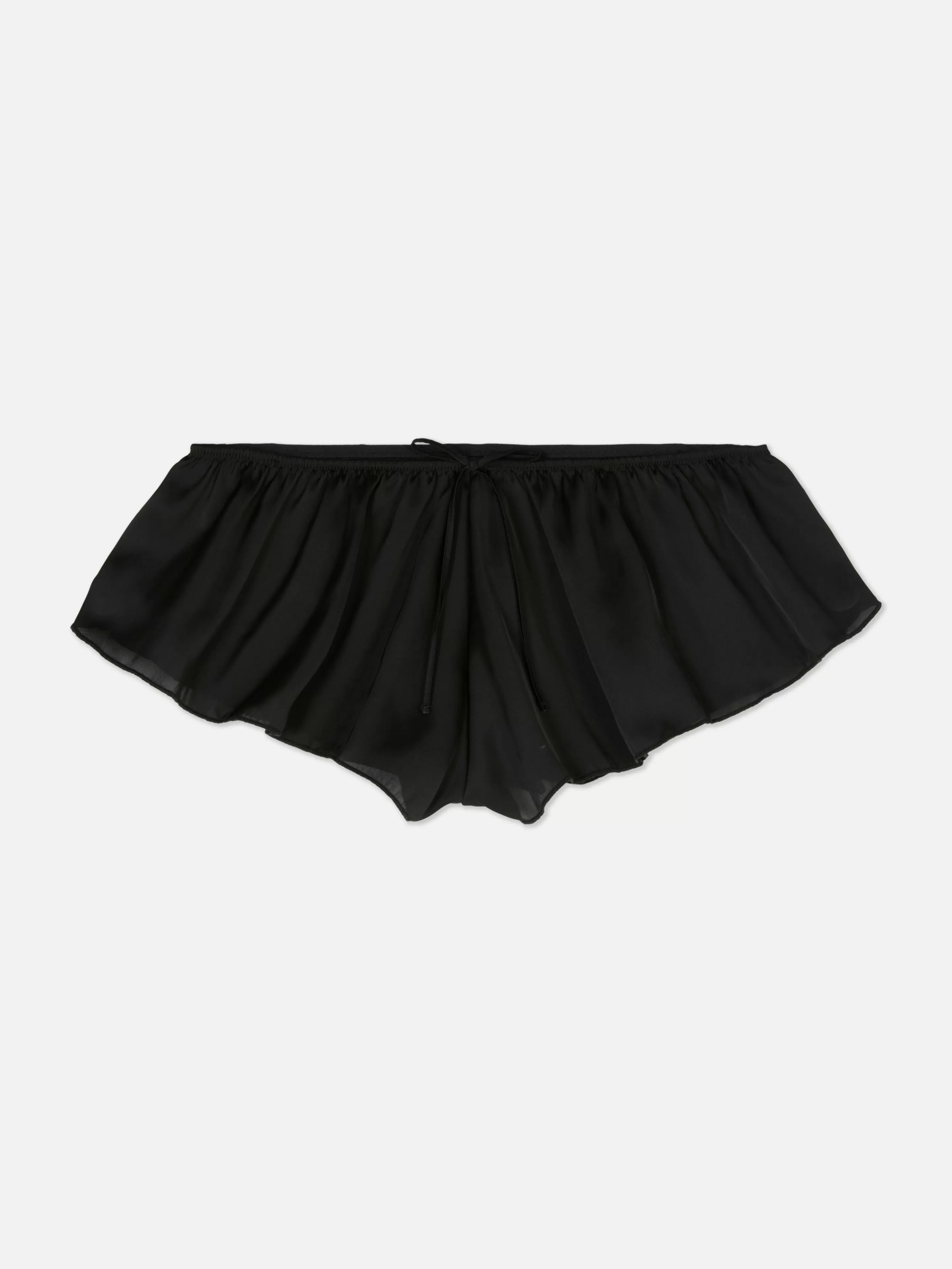 Primark Slips | Fließender Satinslip Schwarz