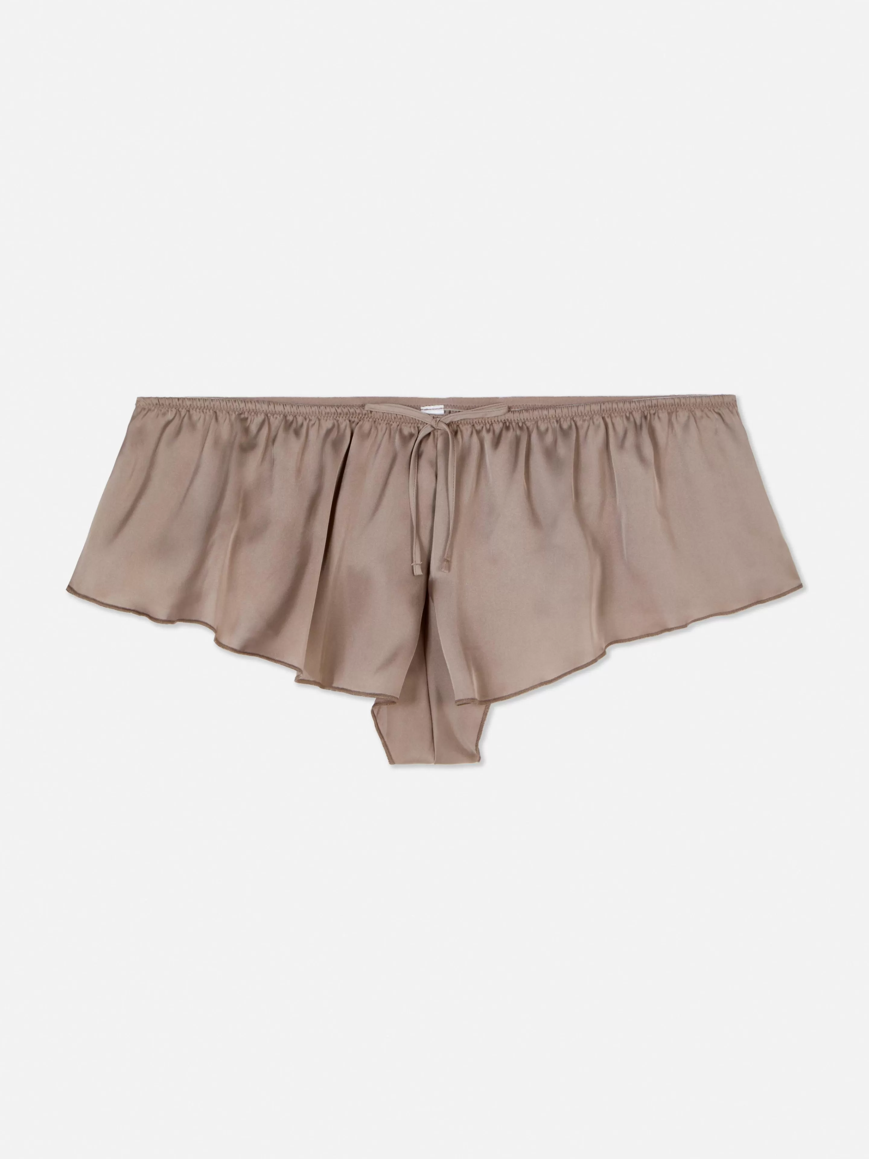 Primark Slips | French Knickers Aus Fließendem Satin Taupefarben