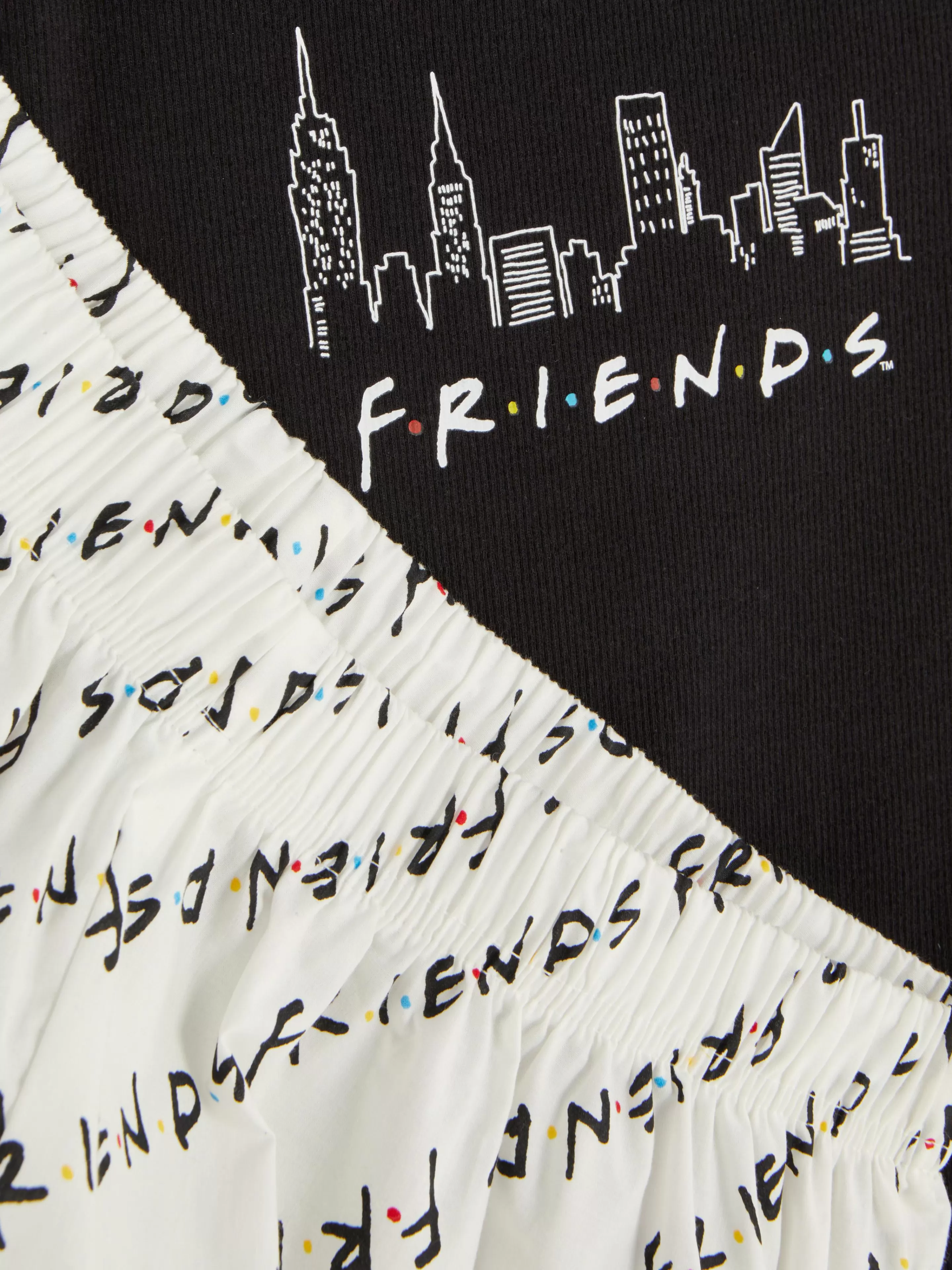 Primark Schlafanzüge | „Friends“ Schlafanzug Mit Trägertop Schwarz