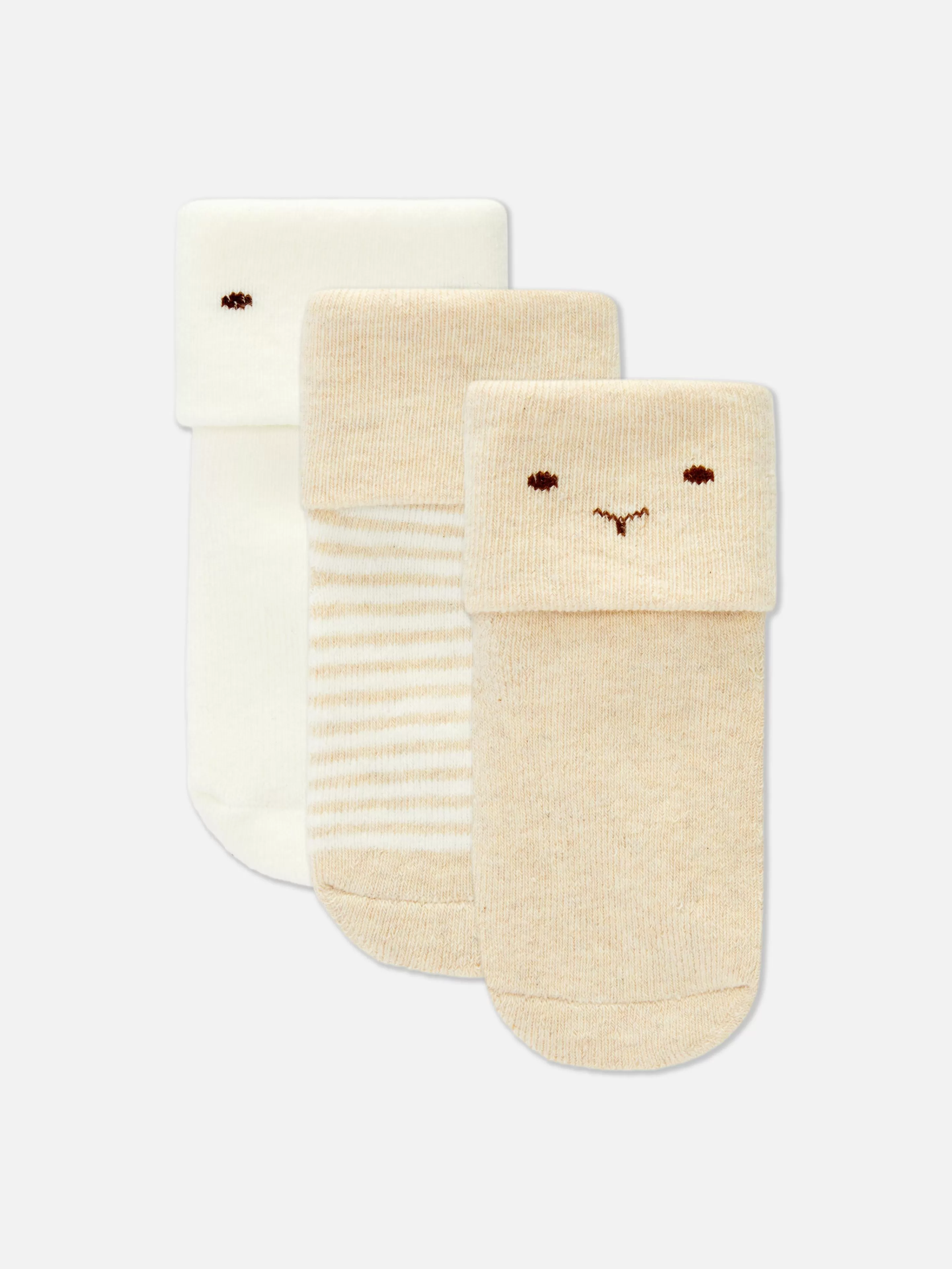 Primark Socken Und Strumpfhosen | Frottee-Socken, 3er-Pack Grau