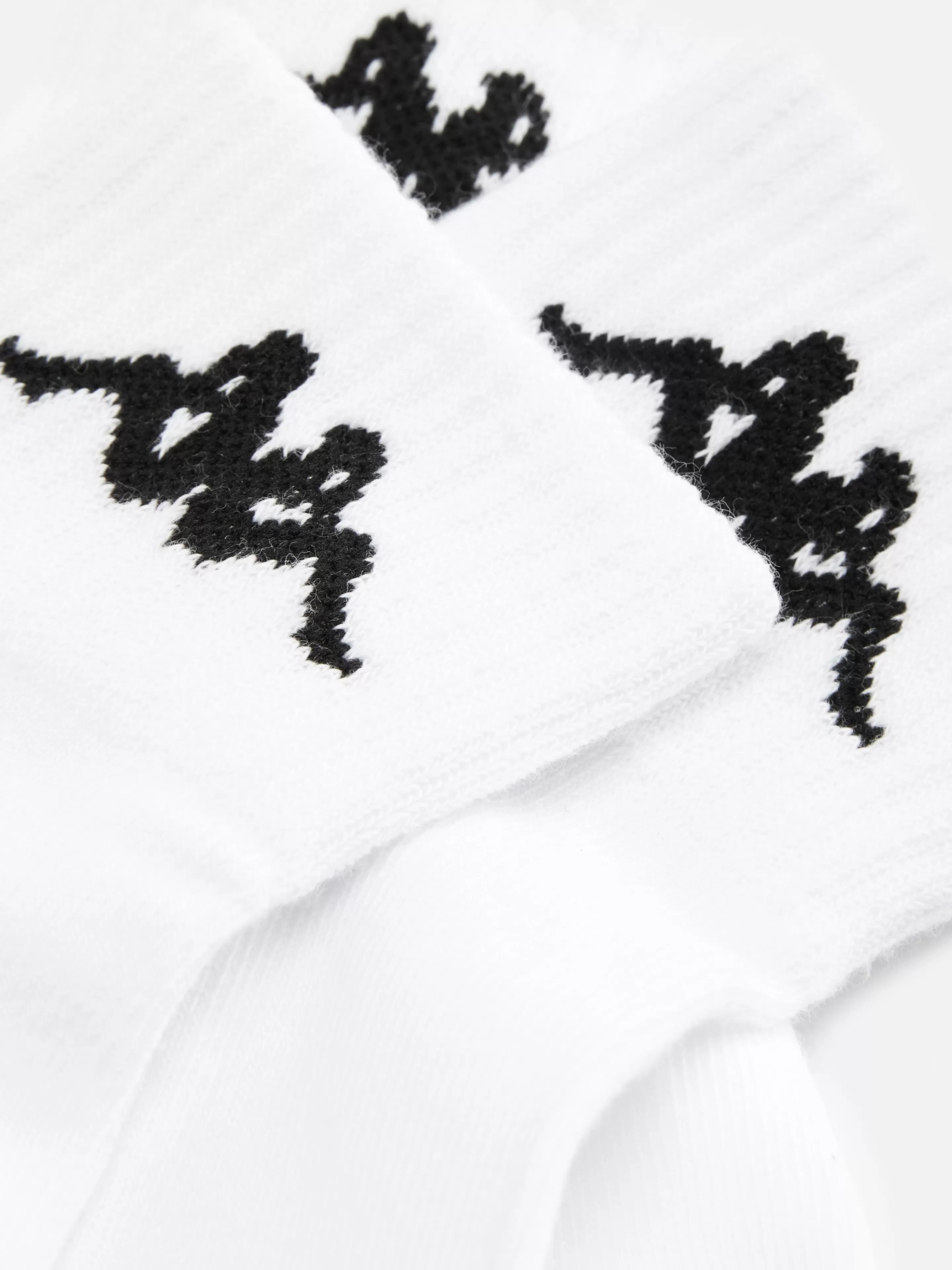 Primark Socken | Gerippte „Kappa X “ Crew-Socken, 3er-Pack Weiß