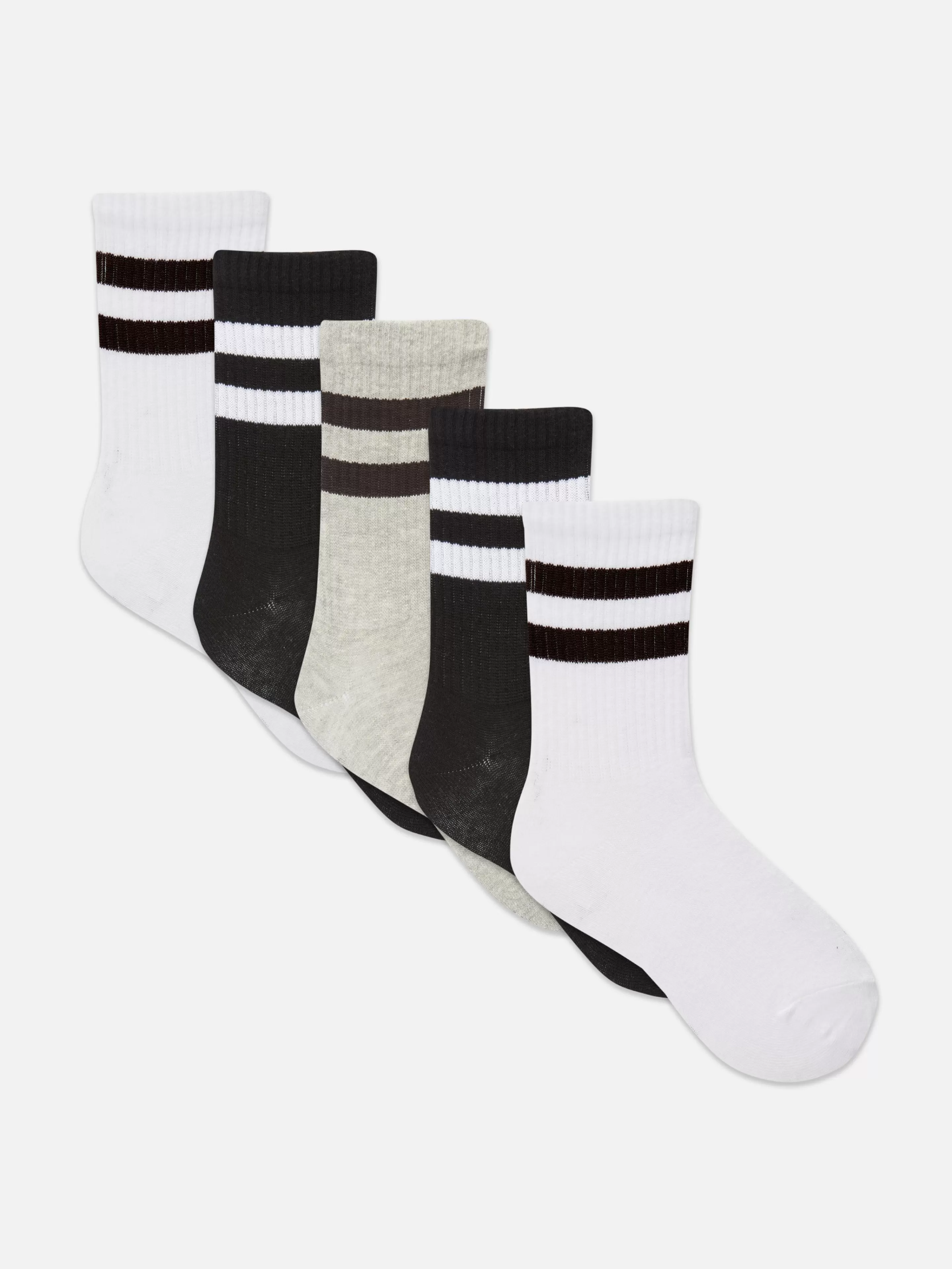 Primark Socken | Gerippte Söckchen, 5er-Pack Multi