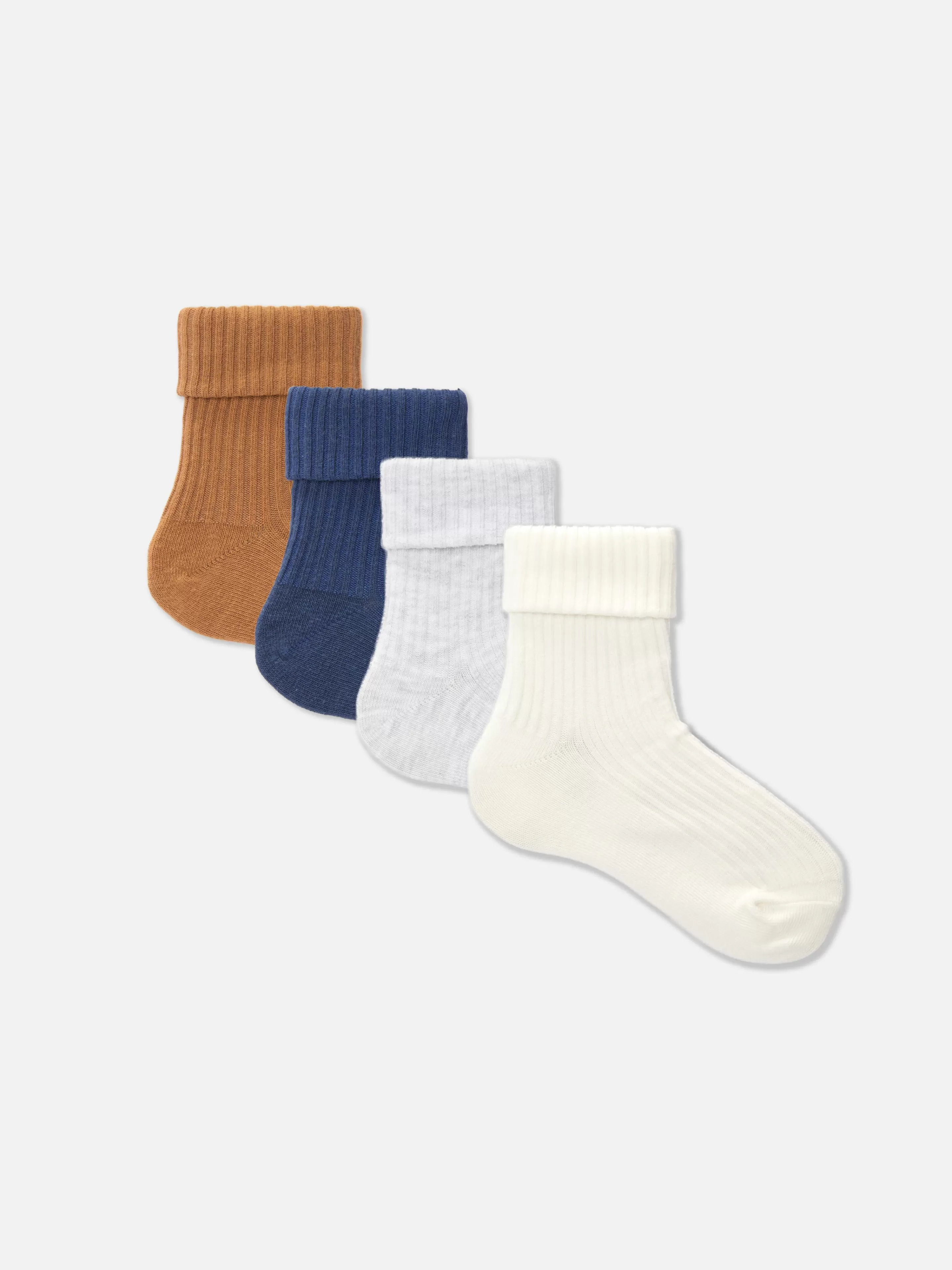 Primark Socken Und Strumpfhosen | Gerippte Socken, 4er-Pack Blau