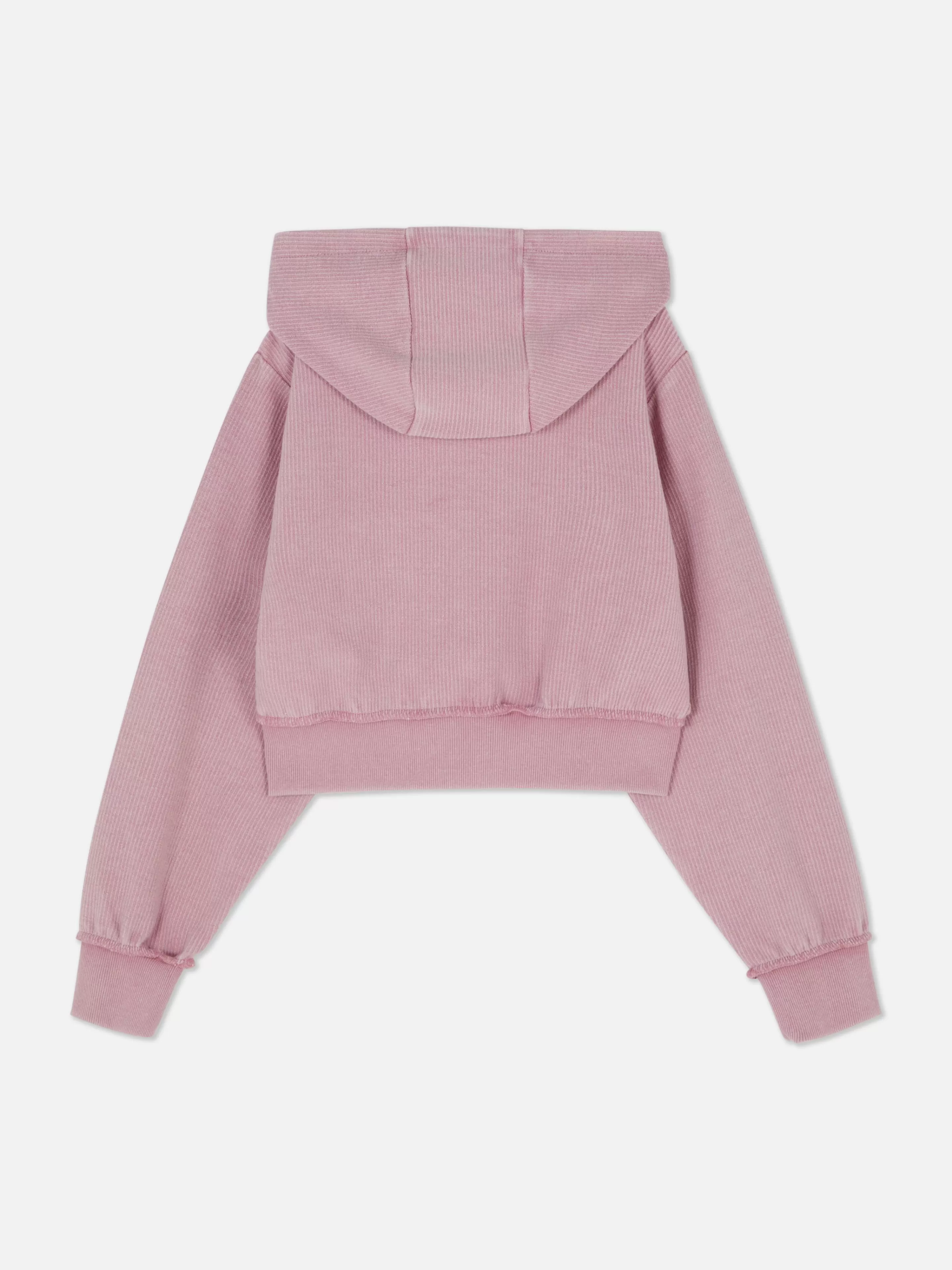 Primark Hoodies Und Sweatshirts | Geripptes Hoodie Mit Reißverschluss Rosa