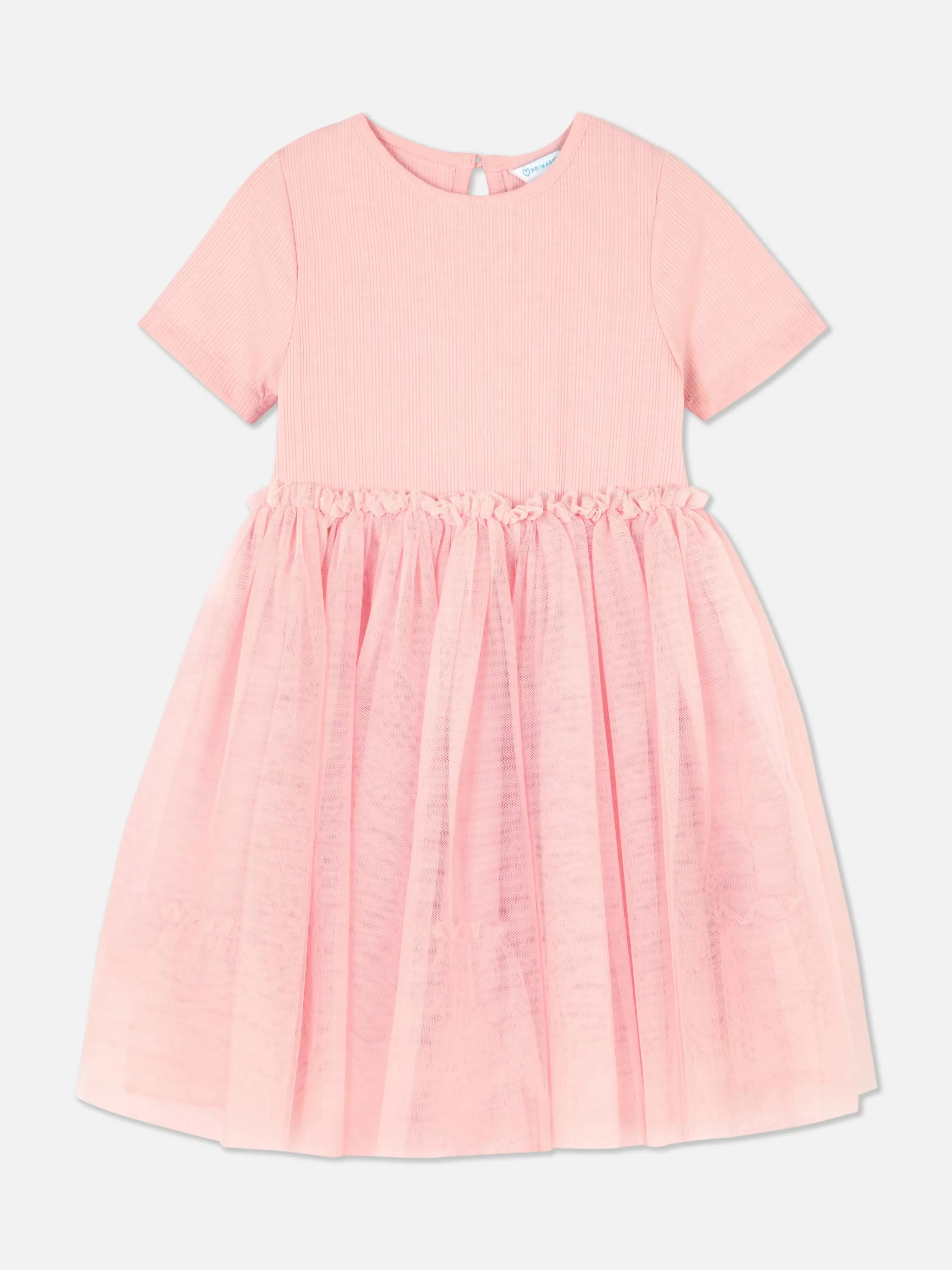 Primark Kleider | Geripptes Tutu-Kleid Rosa