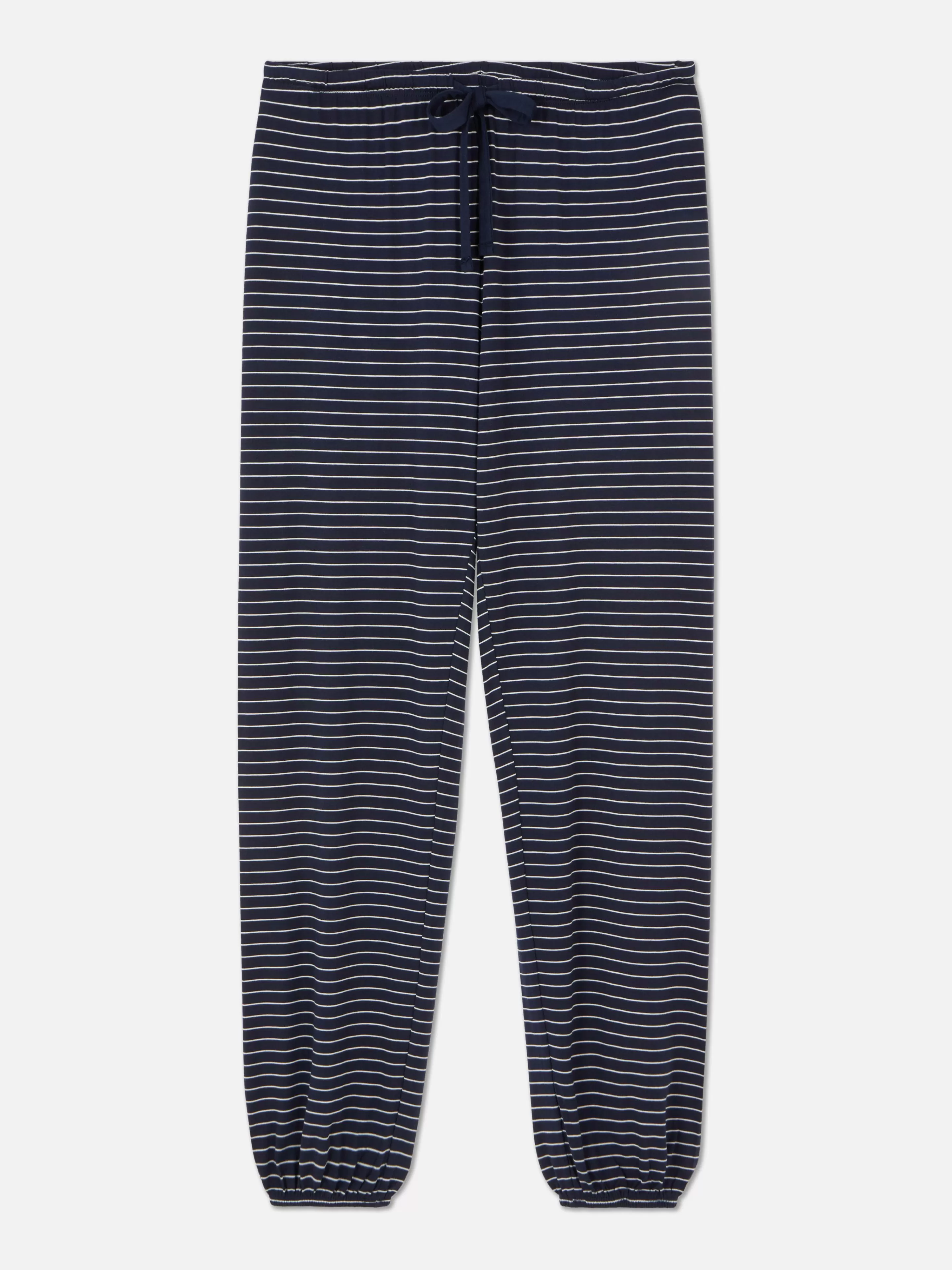 Primark Schlafanzughosen | Gestreifte Schlafanzug-Jogginghose Marineblau