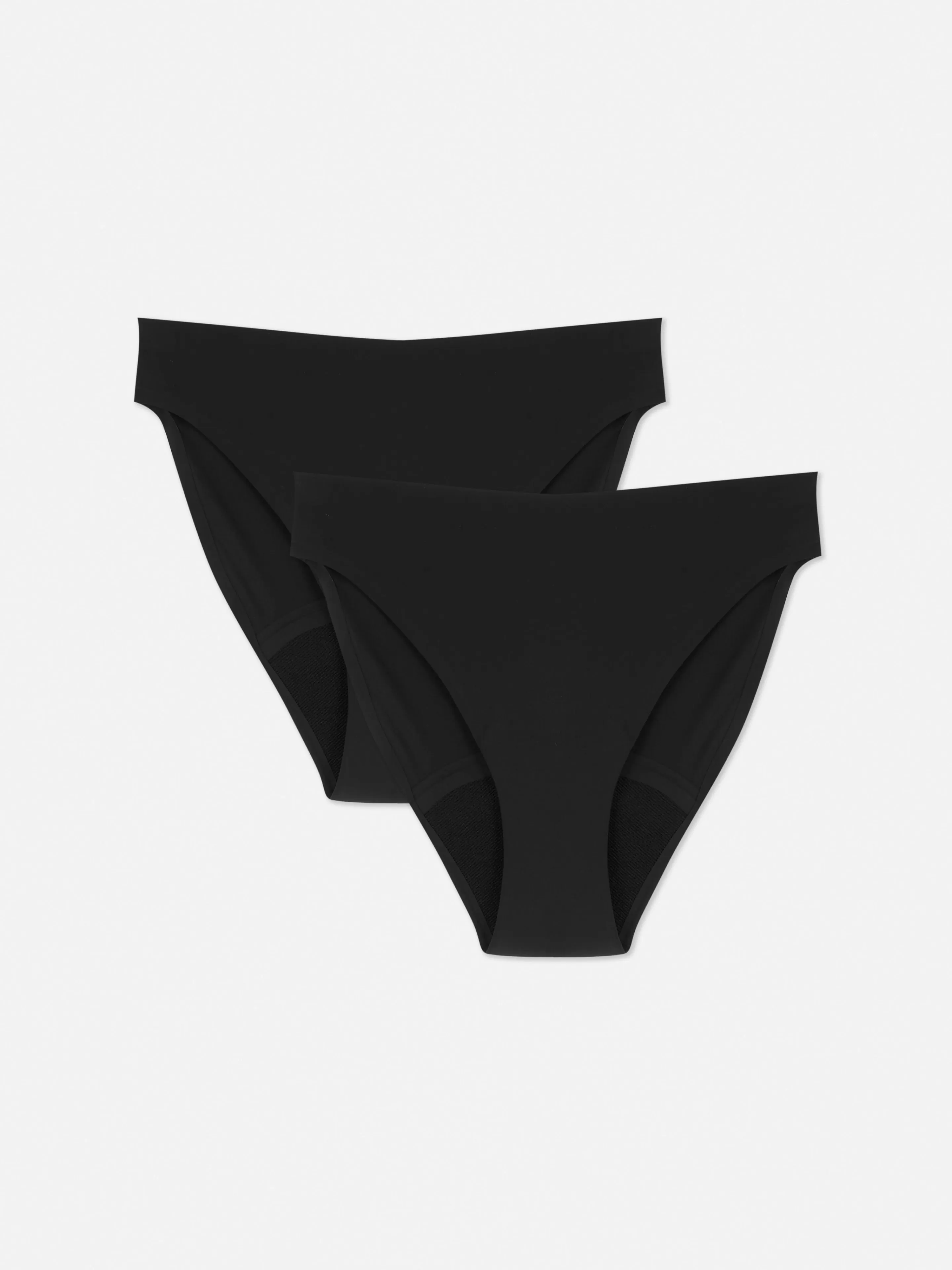 Primark Slips | Glatte Minislips, 2er-Pack Schwarz