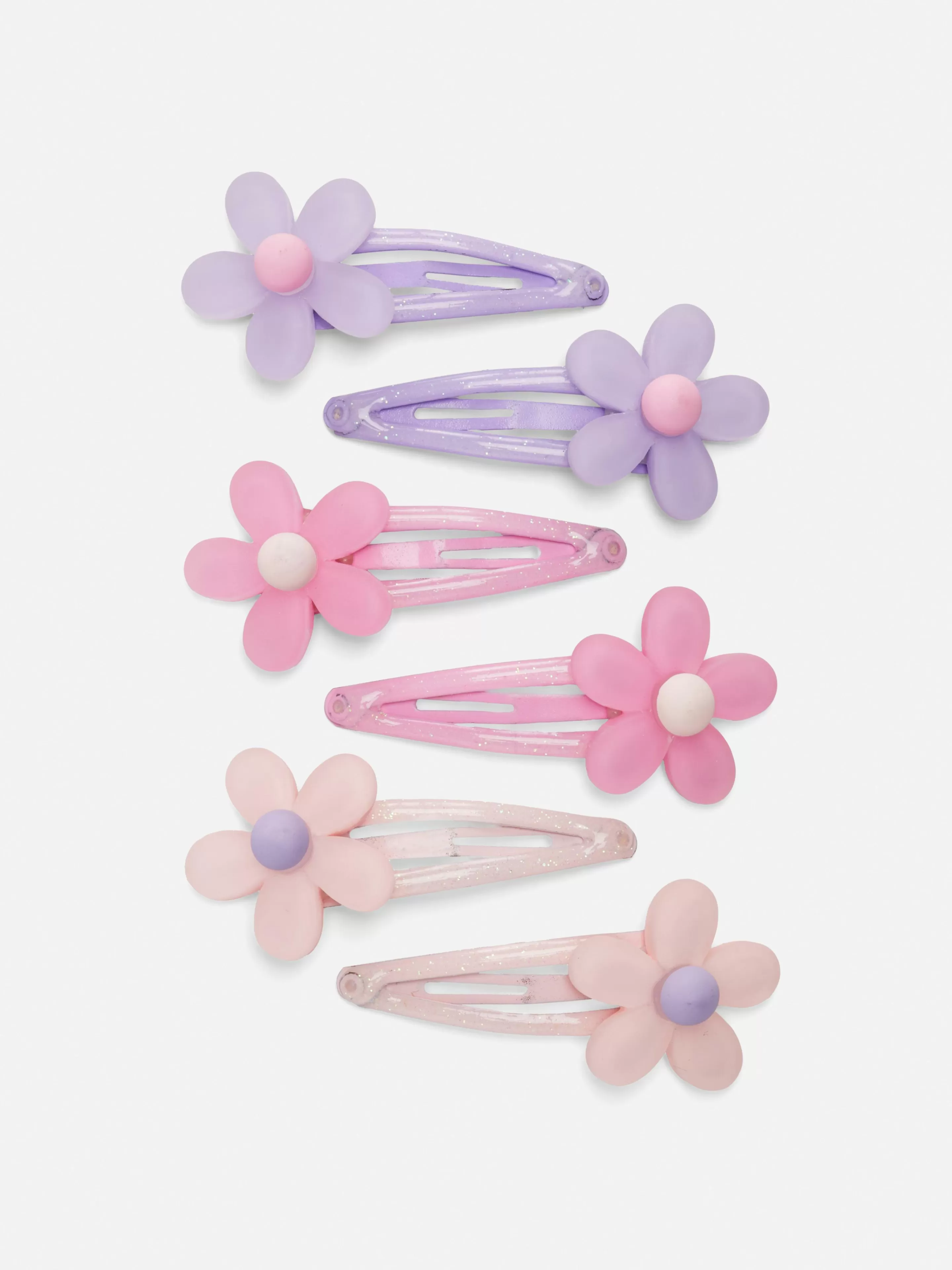 Primark Haarschmuck | Haarspangen Mit Blumen, 6er-Pack Rosa