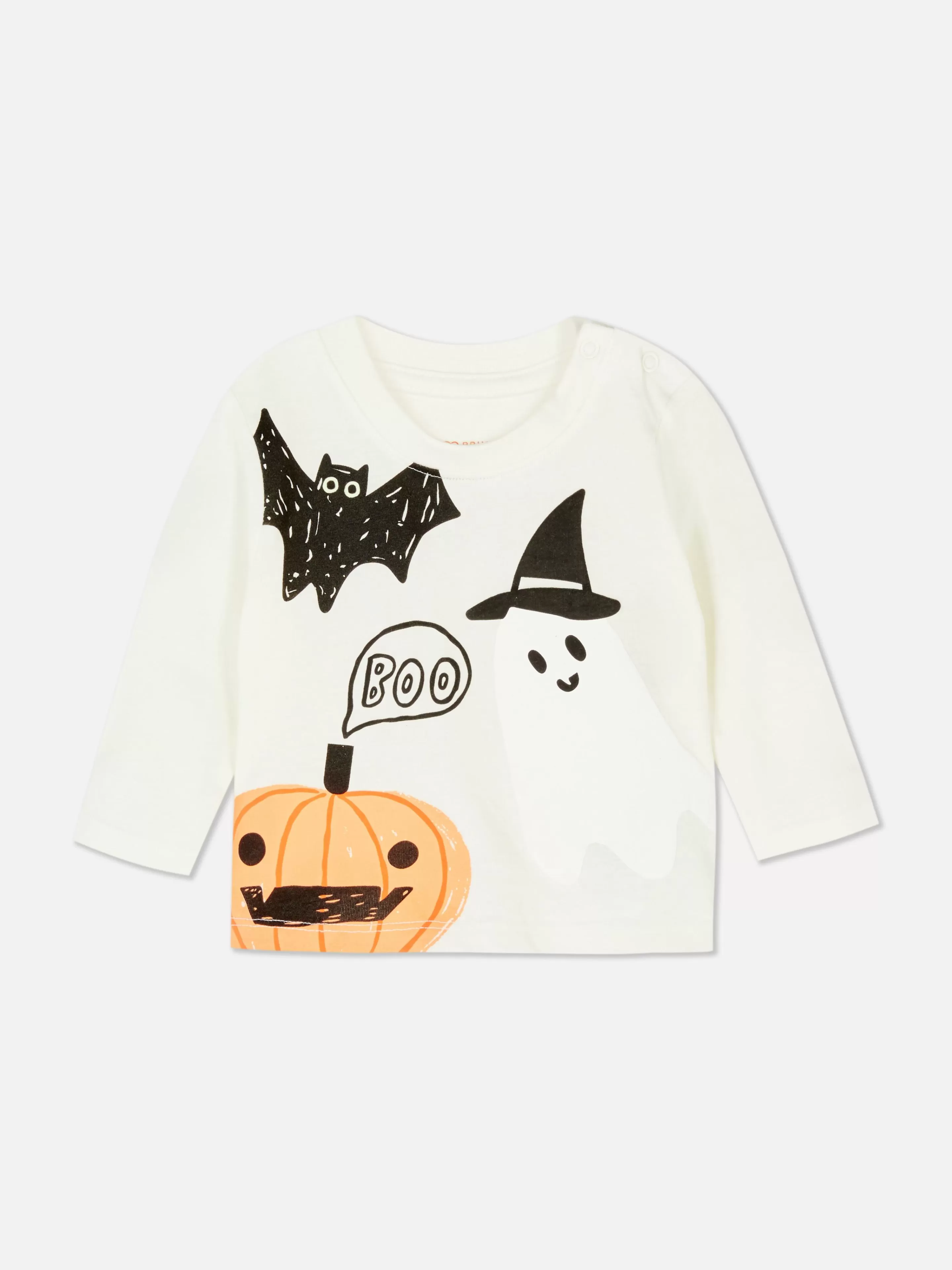 Primark Halloween-Kostüme Für Kinder | Halloween Alle | „Halloween“ Langärmeliges T-Shirt Weiß