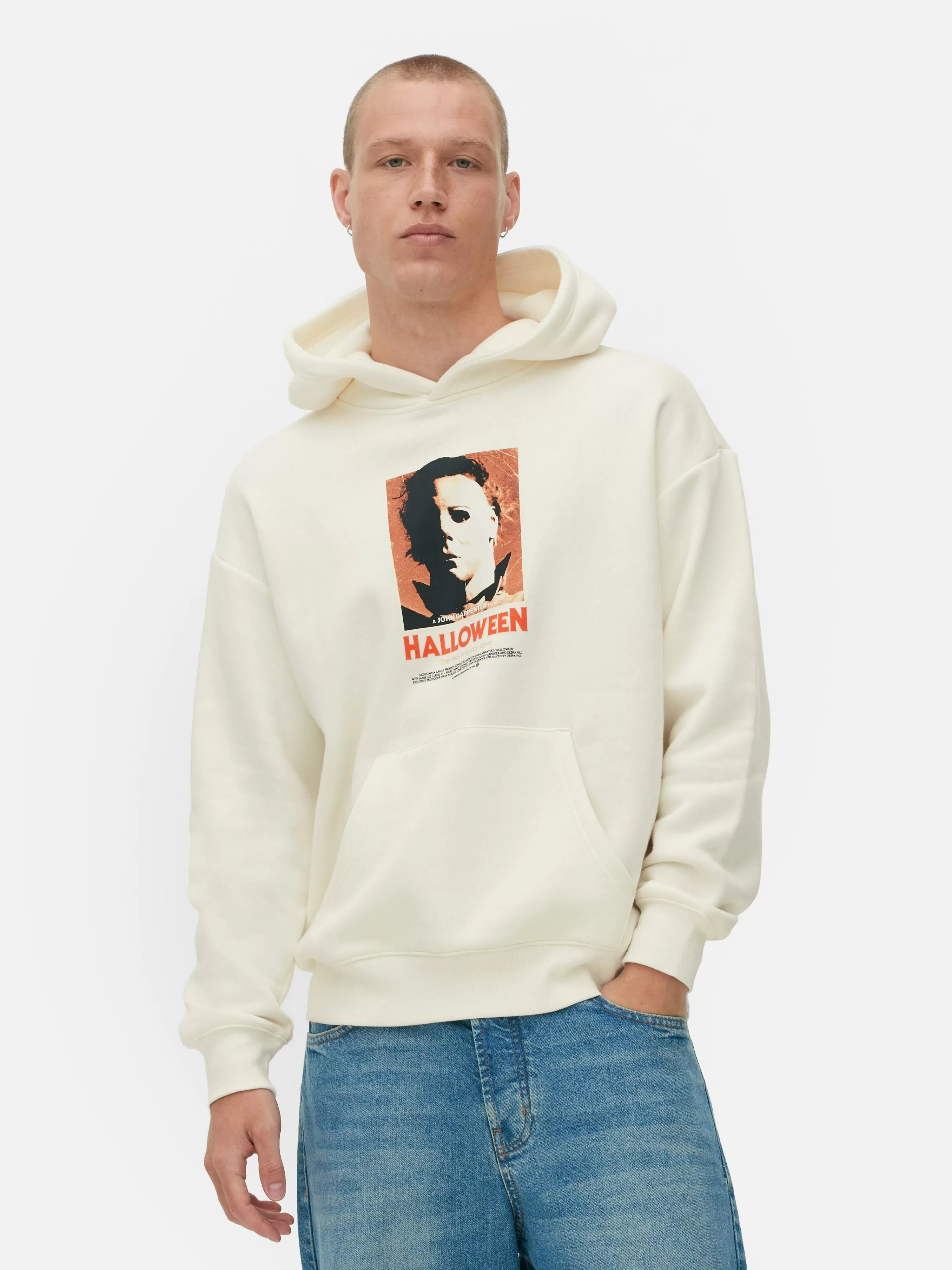 Primark Halloween Alle | Hoodies Und Sweatshirts | „Halloween Michael Myers“ Hoodie Mit Grafik Ecrufarben