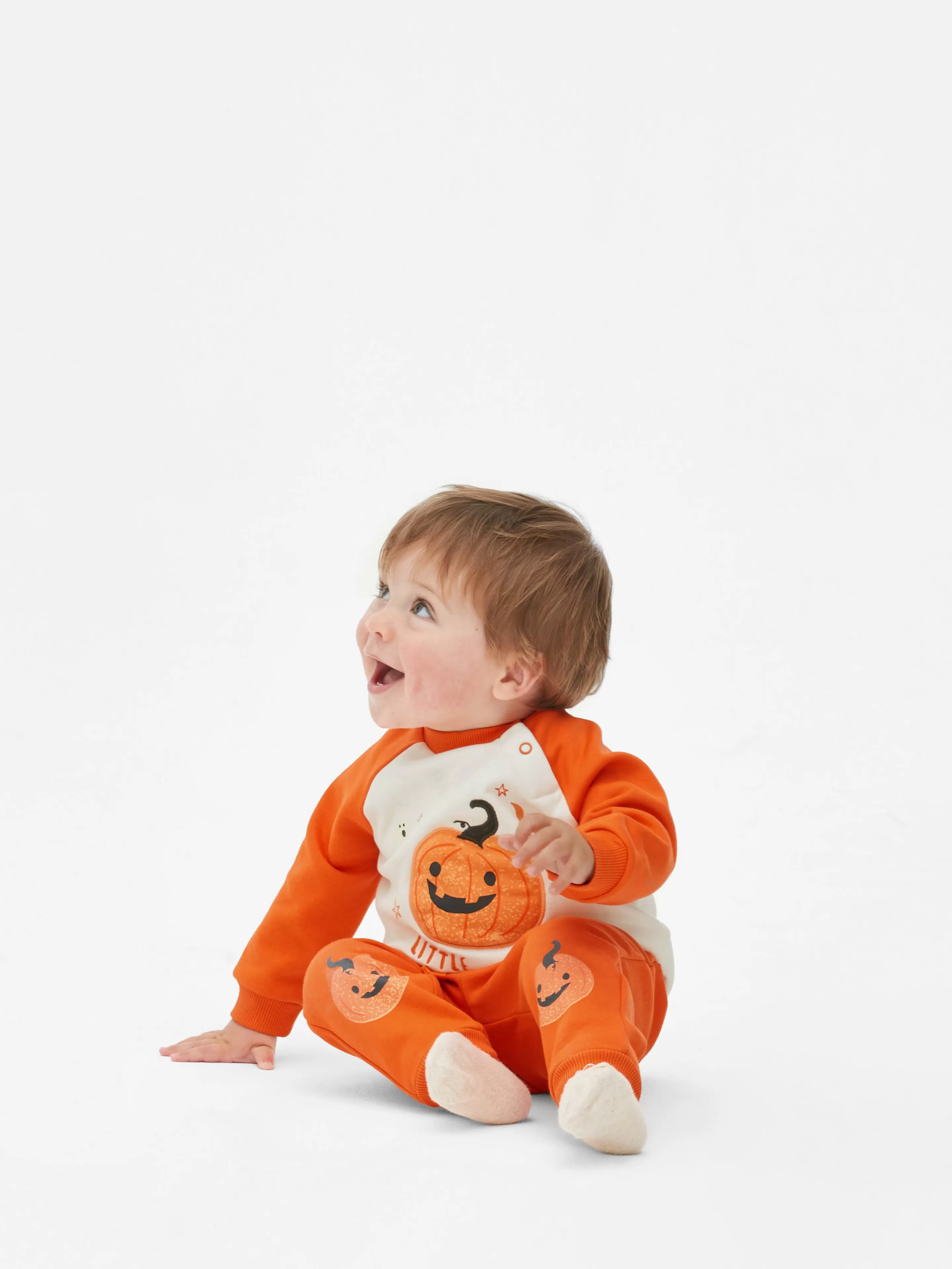 Primark Halloween-Kostüme Für Kinder | Halloween Alle | „Halloween“ Sweatshirt Mit Kürbismotiv Und Jogginghose Orange