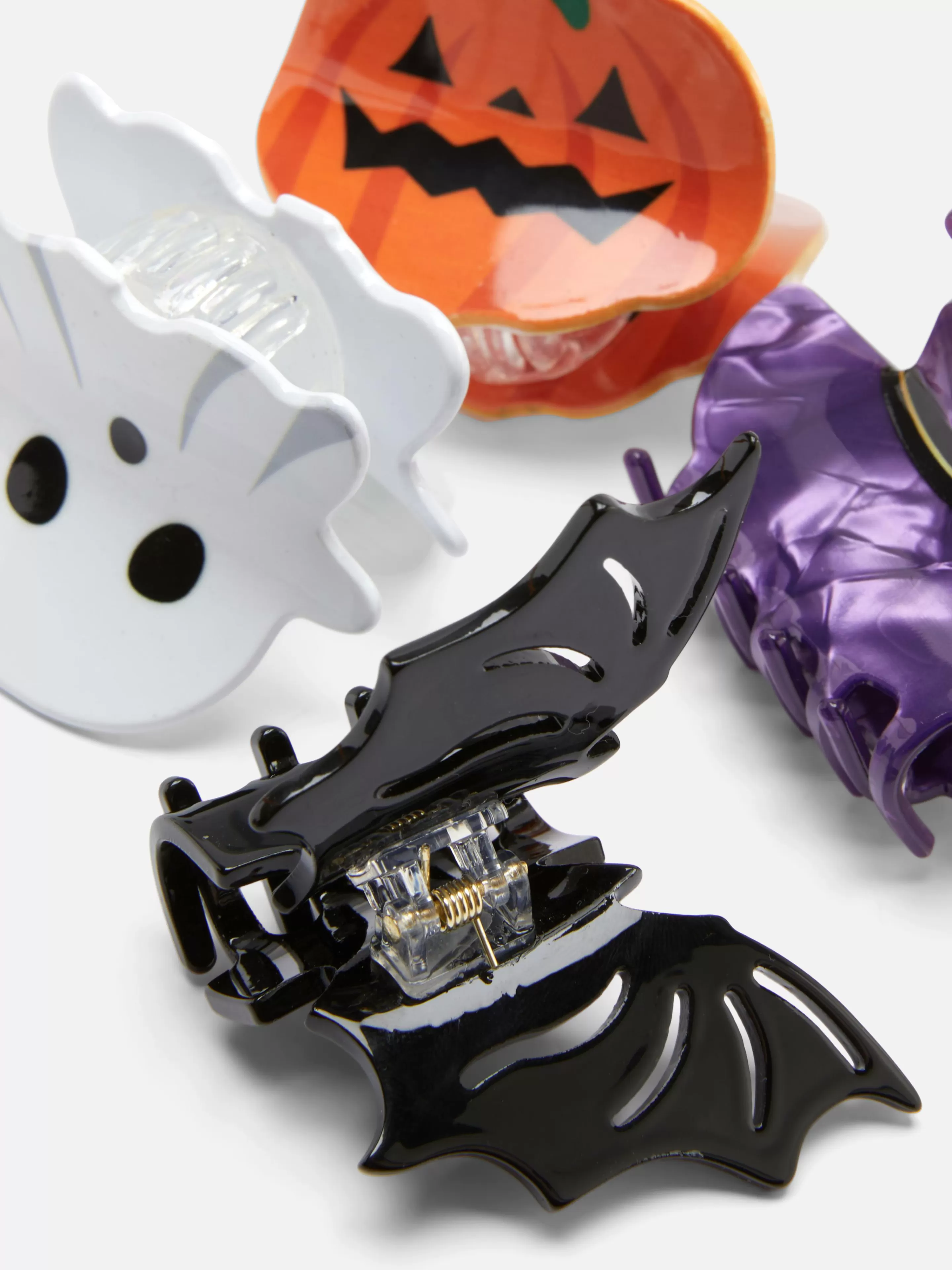 Primark Halloween Alle | Haarschmuck | Halloween-Haarspangen, 4er-Pack Schwarz