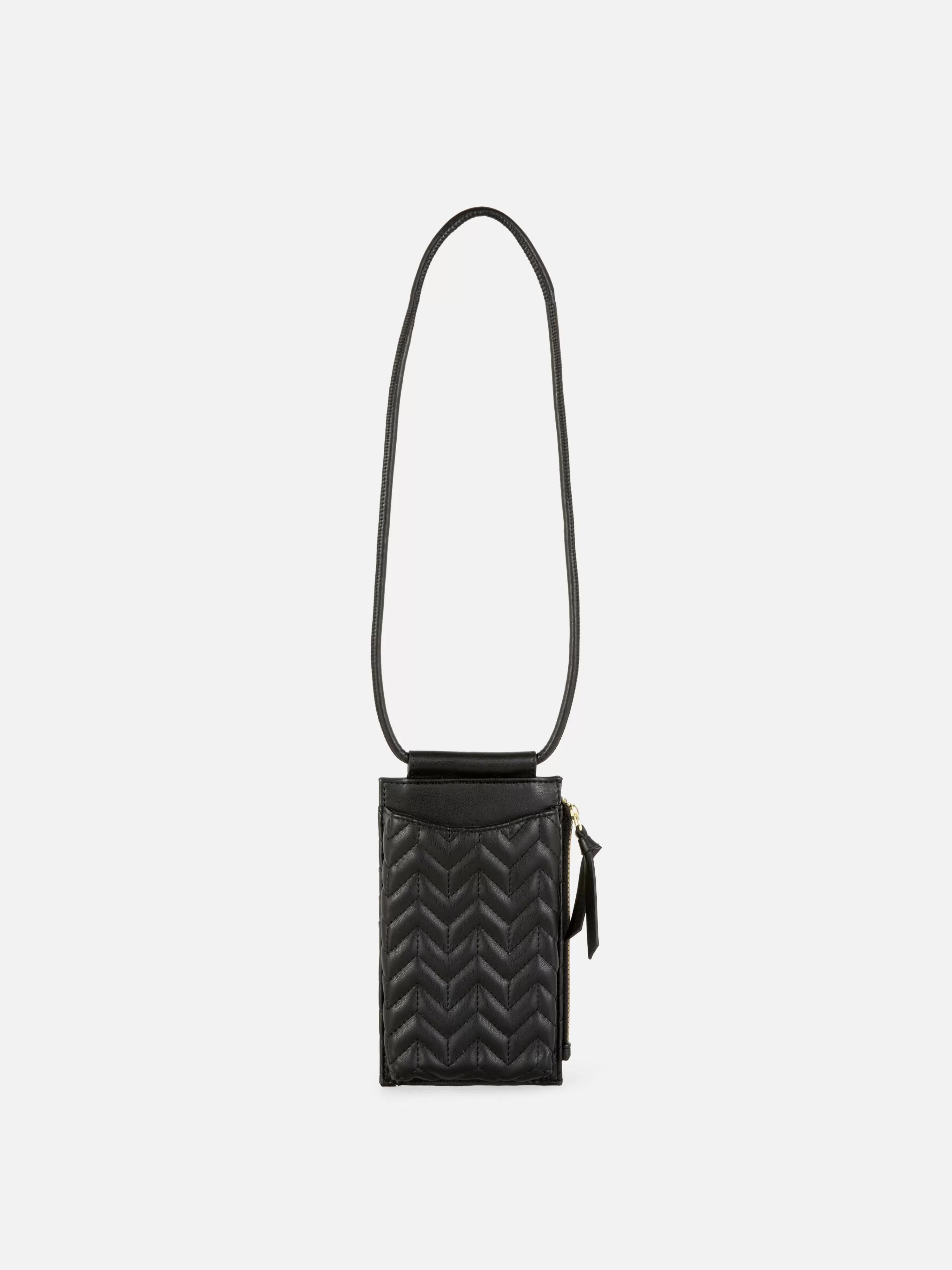 Primark Taschen Und Portemonnaies | Handytasche Mit Reißverschluss Und Chevron-Muster Schwarz