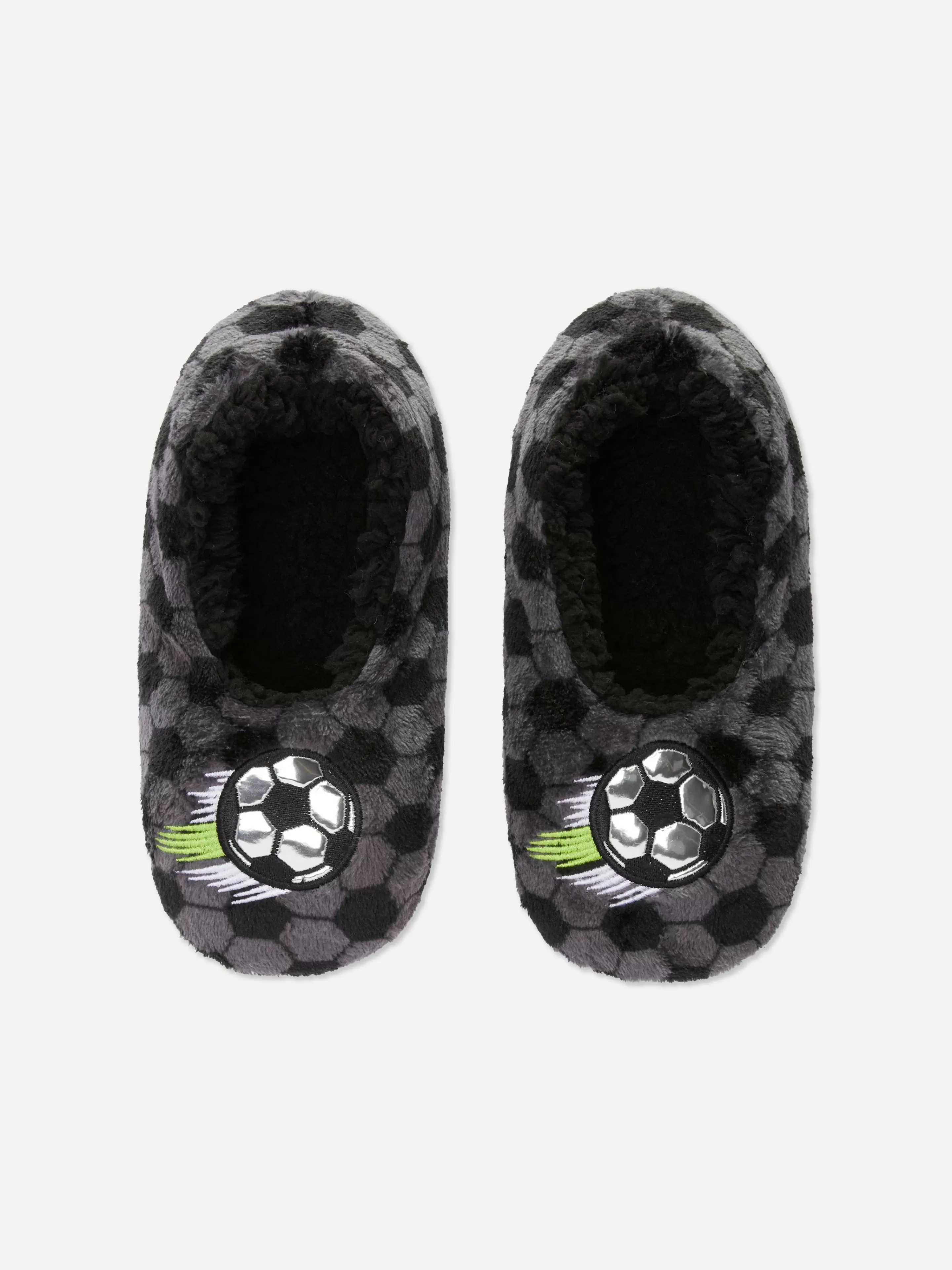 Primark Socken | Hausschuhe Im Fußball-Design Anthrazitfarben