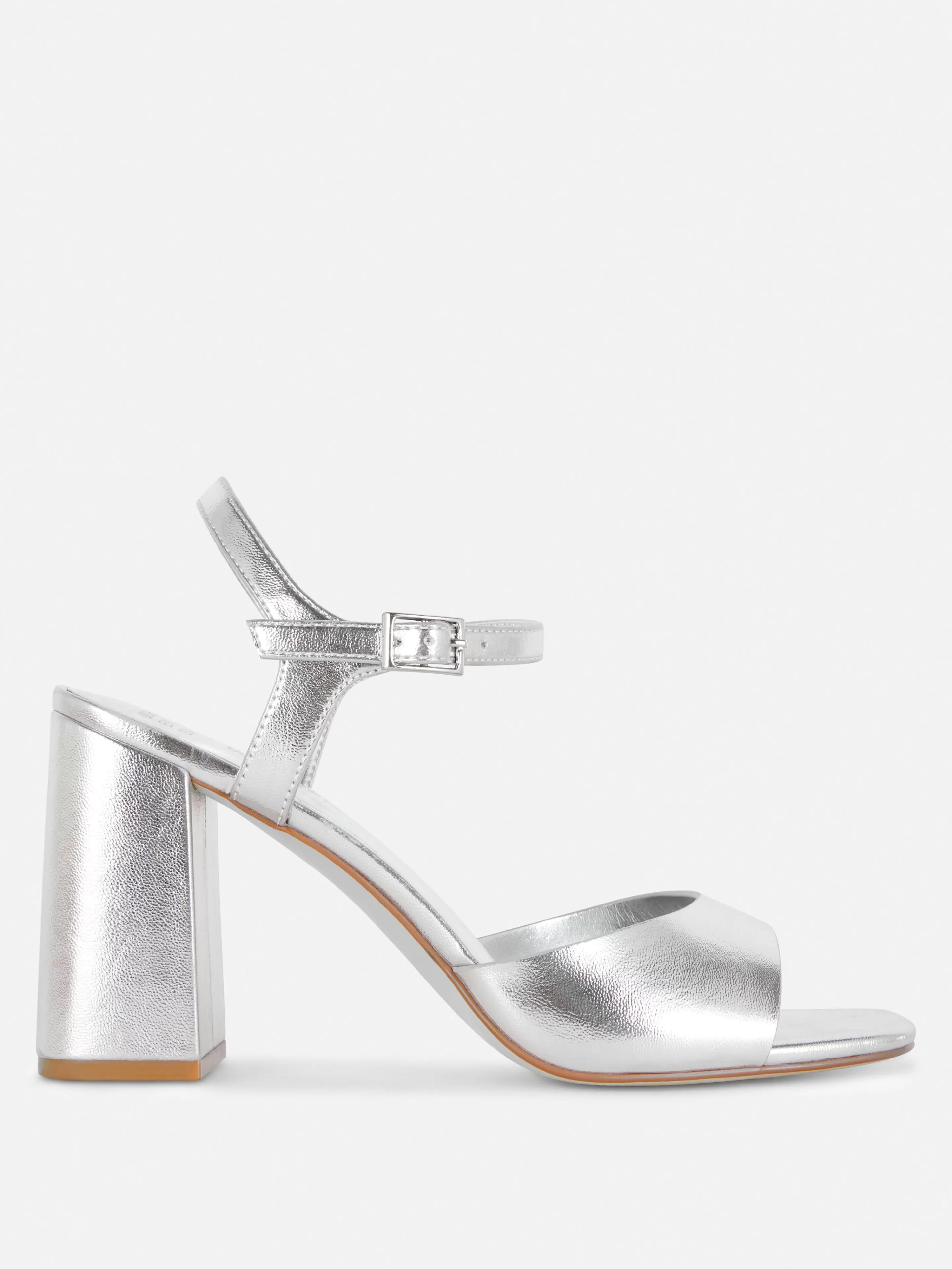 Primark Heels | Heels Mit Riemchen In Weiter Passform Silber