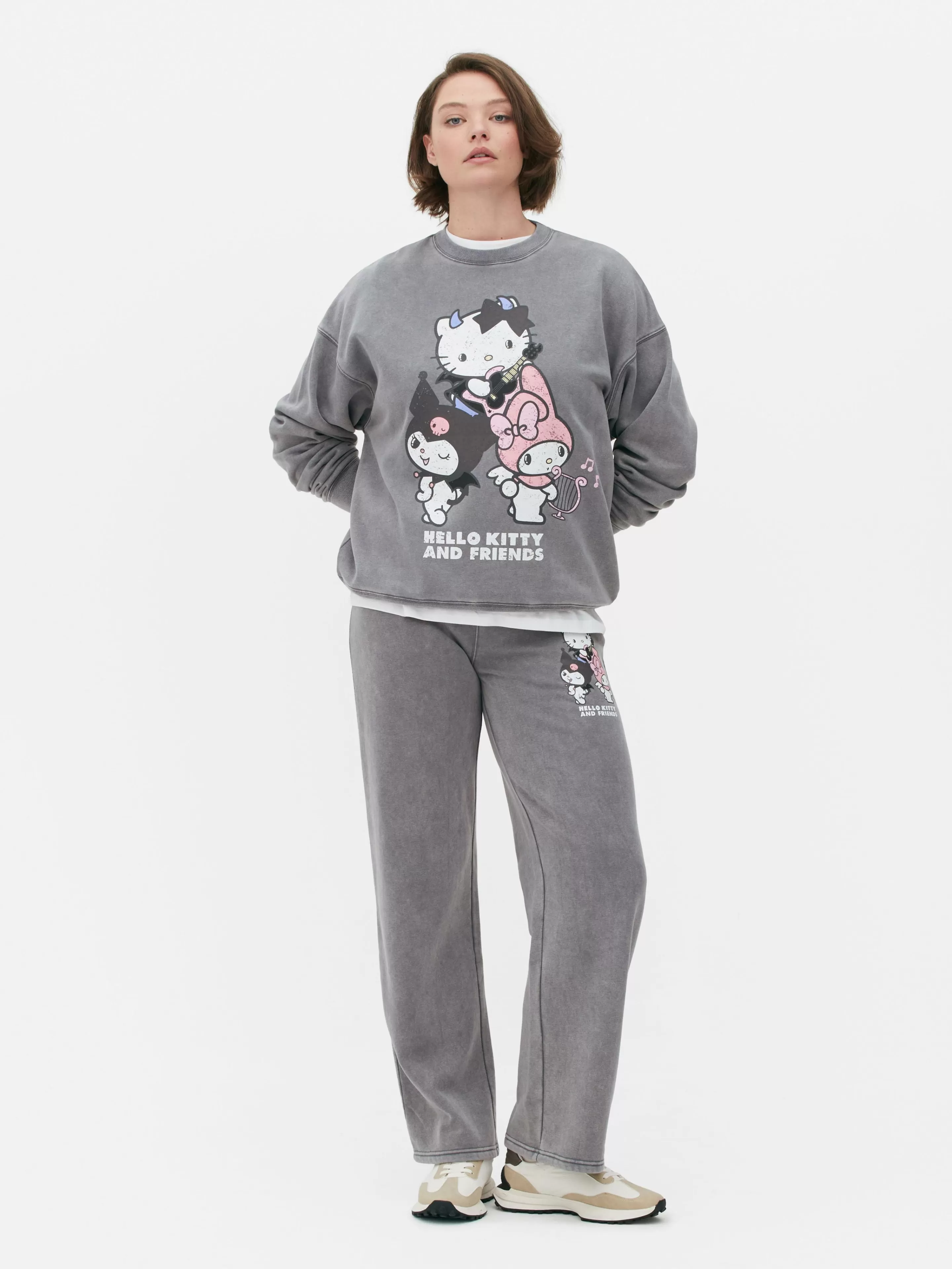 Primark Hoodies Und Sweatshirts | „Hello Kitty And Friends“ Sweatshirt Zum Kombinieren Anthrazitfarben