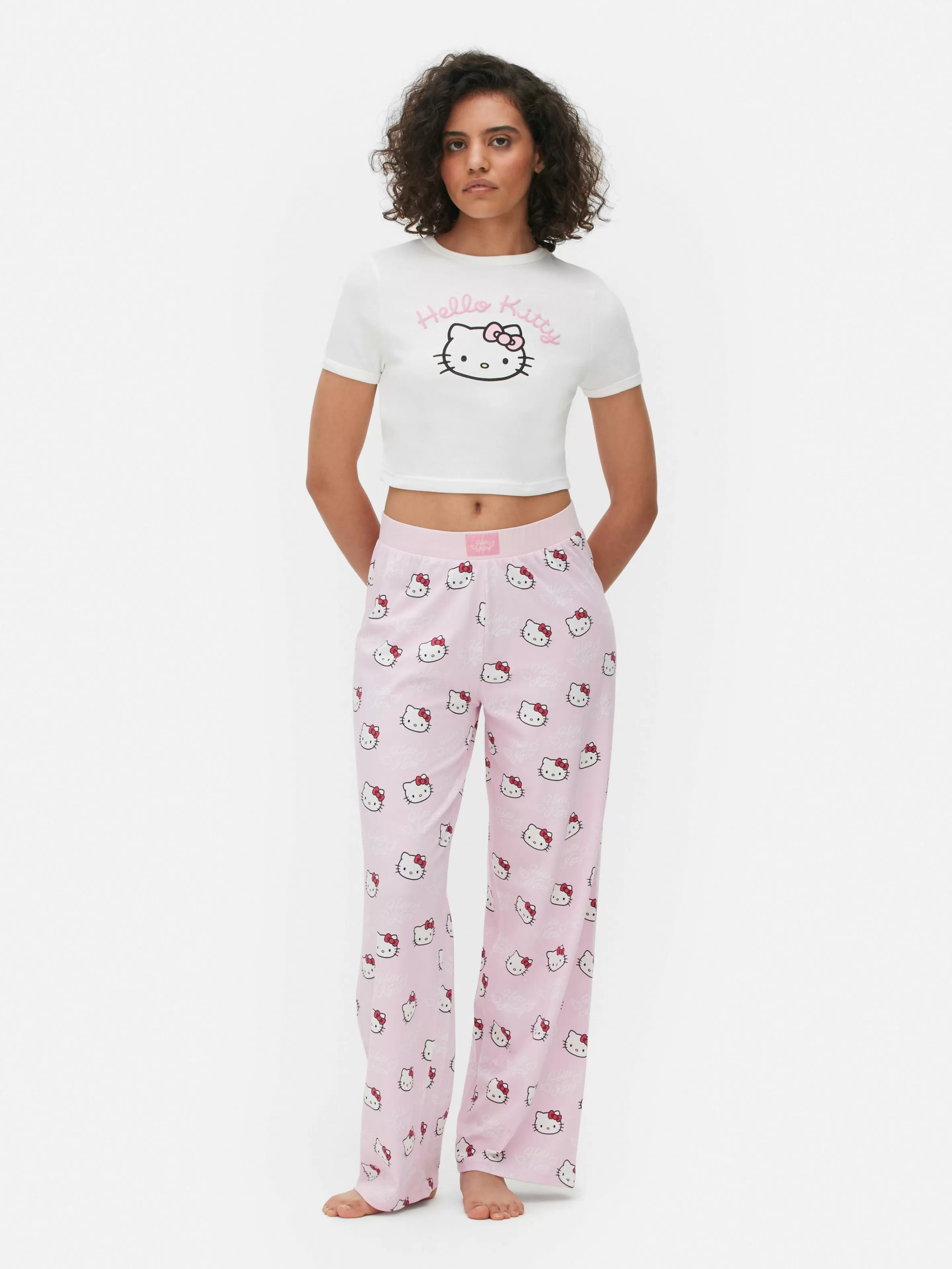 Primark Schlafanzugoberteile | „Hello Kitty“ Baby Tee Schlafanzug-Oberteil Weiß