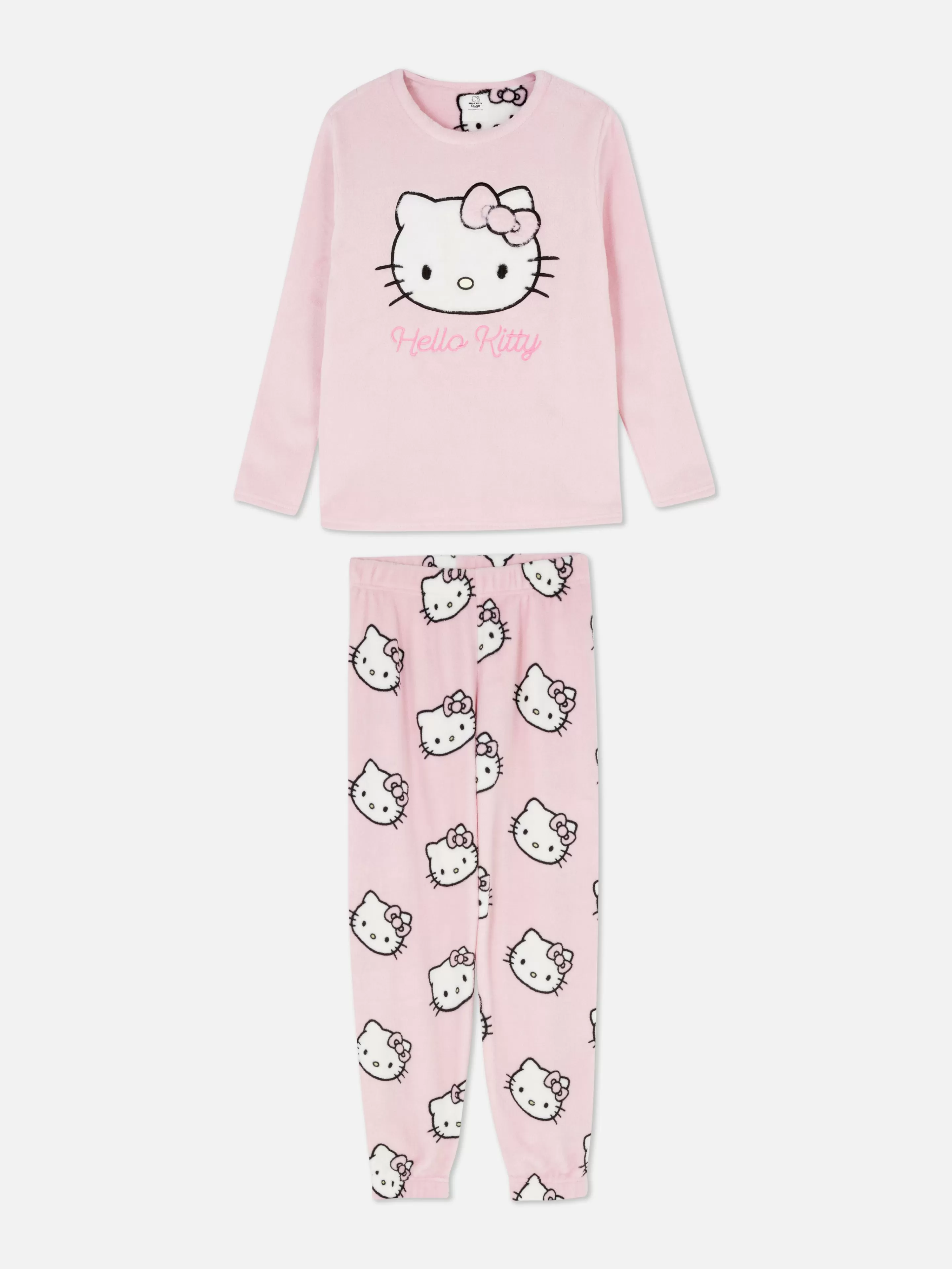 Primark Schlafanzüge | „Hello Kitty“ Fleece-Schlafanzug Rosa