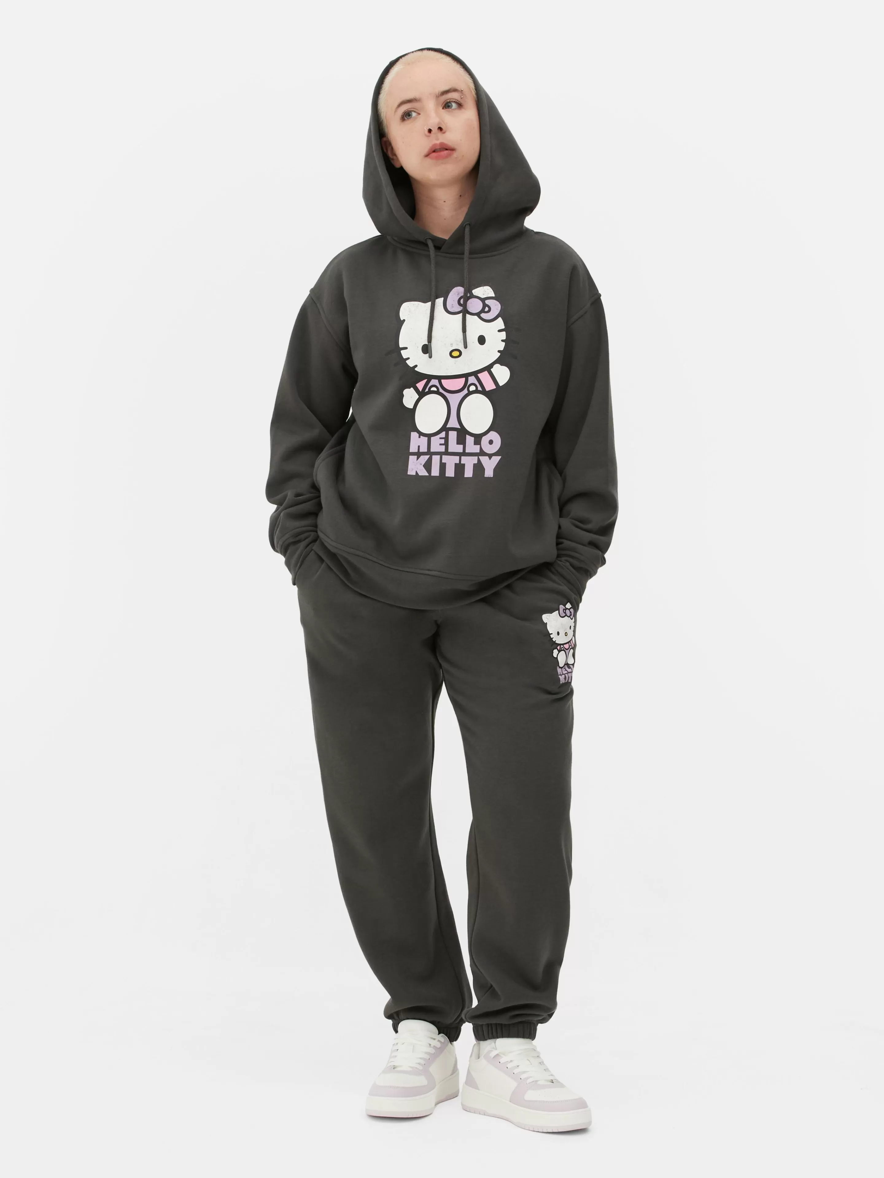 Primark Hoodies Und Sweatshirts | „Hello Kitty“ Hoodie Mit Charakter-Print Anthrazitfarben