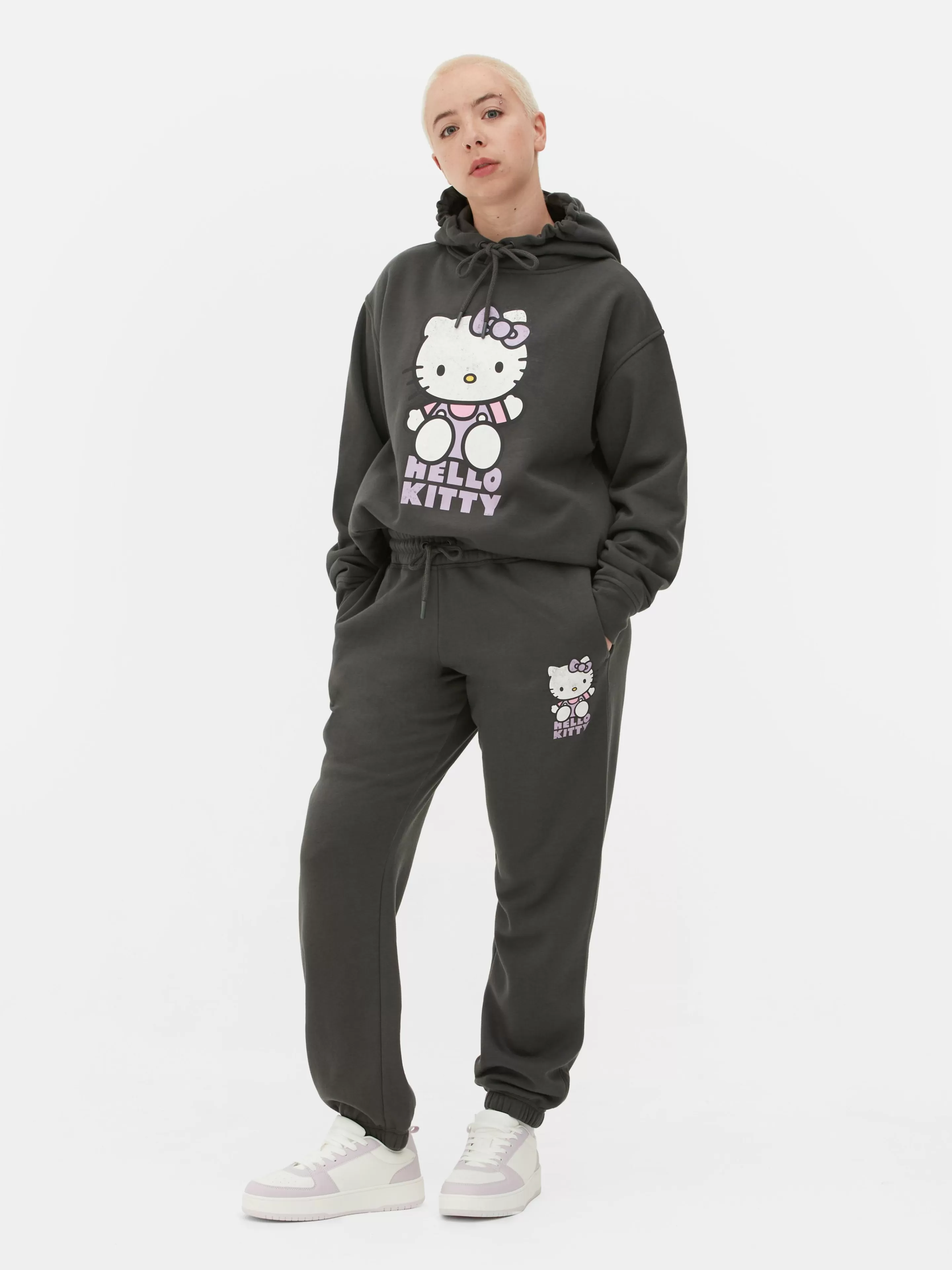 Primark Jogginghosen | „Hello Kitty“ Jogginghose Mit Bündchen Anthrazitfarben