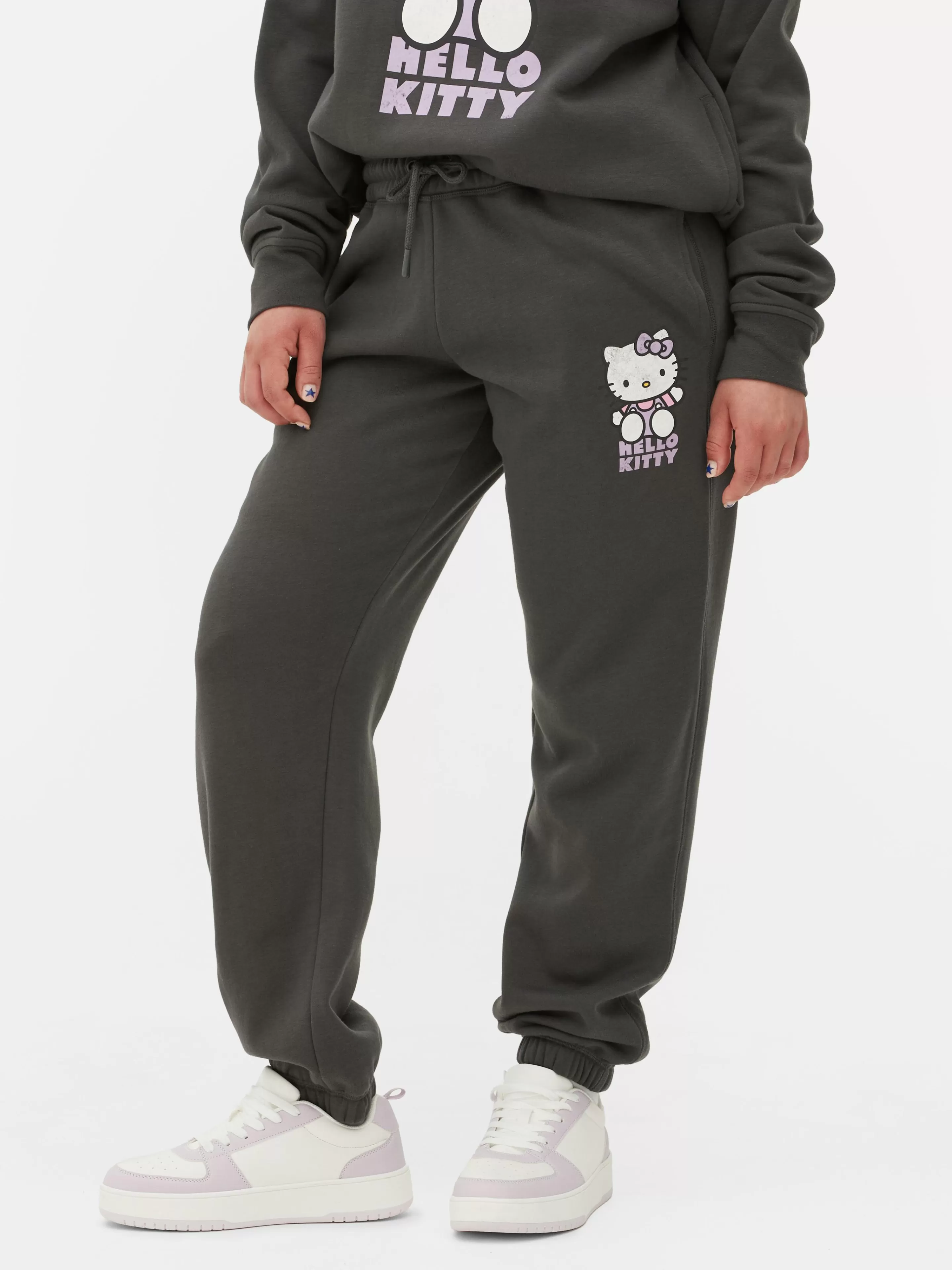 Primark Jogginghosen | „Hello Kitty“ Jogginghose Mit Bündchen Anthrazitfarben