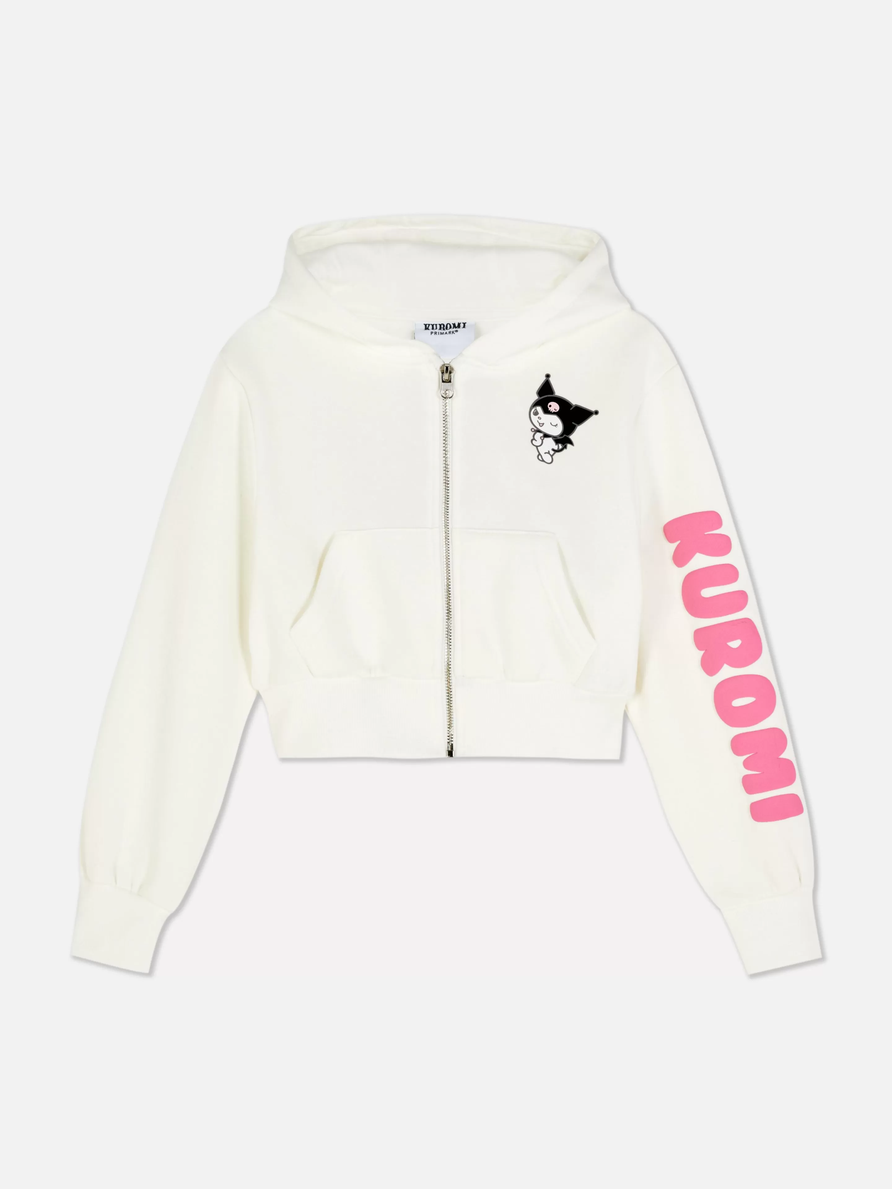 Primark Hoodies Und Sweatshirts | „Hello Kitty Kuromi“ Hoodie Mit Reißverschluss Weiß