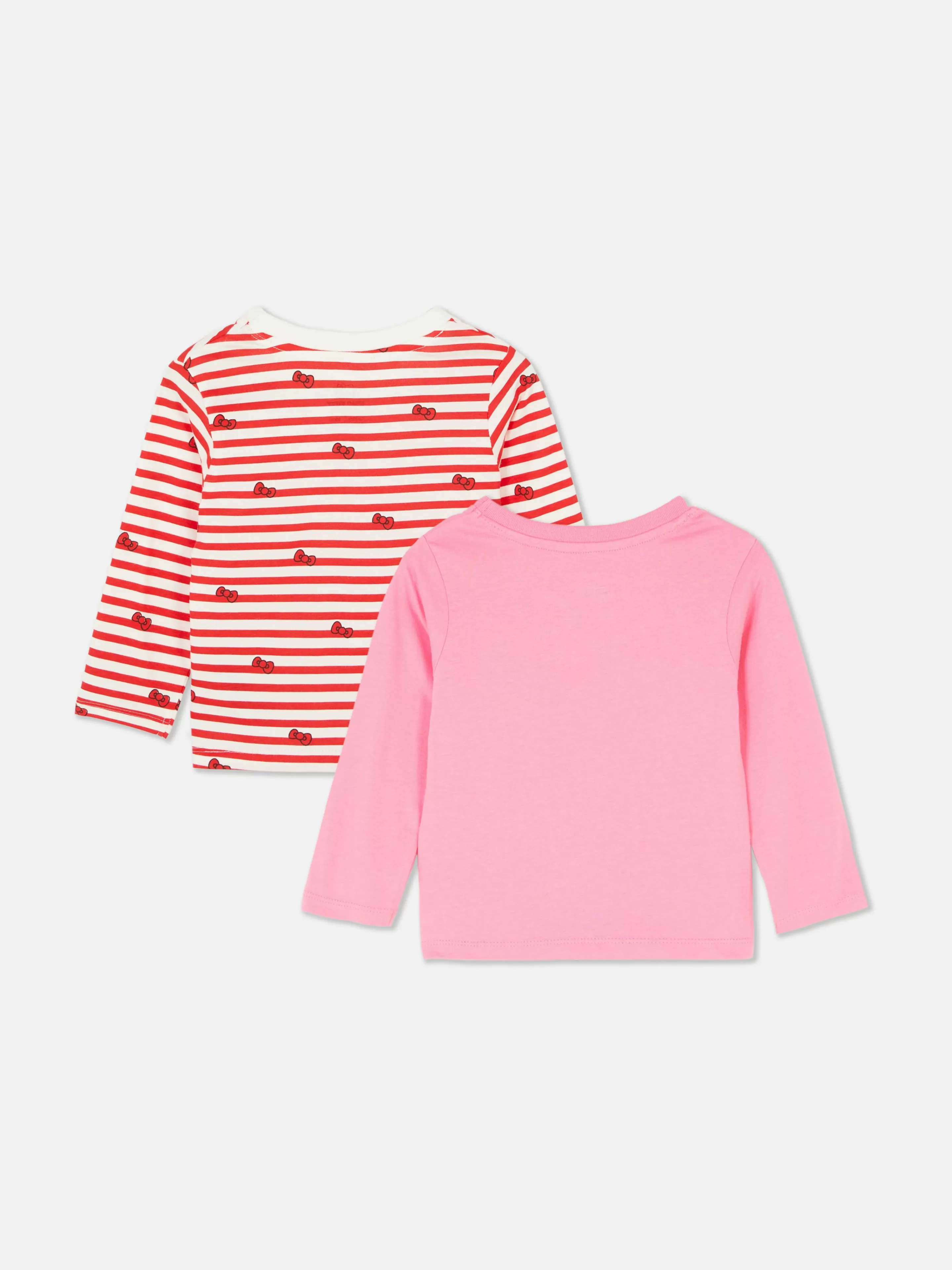 Primark Tops Und T-Shirts | „Hello Kitty“ Langarm-T-Shirt, 2er-Pack Rosa