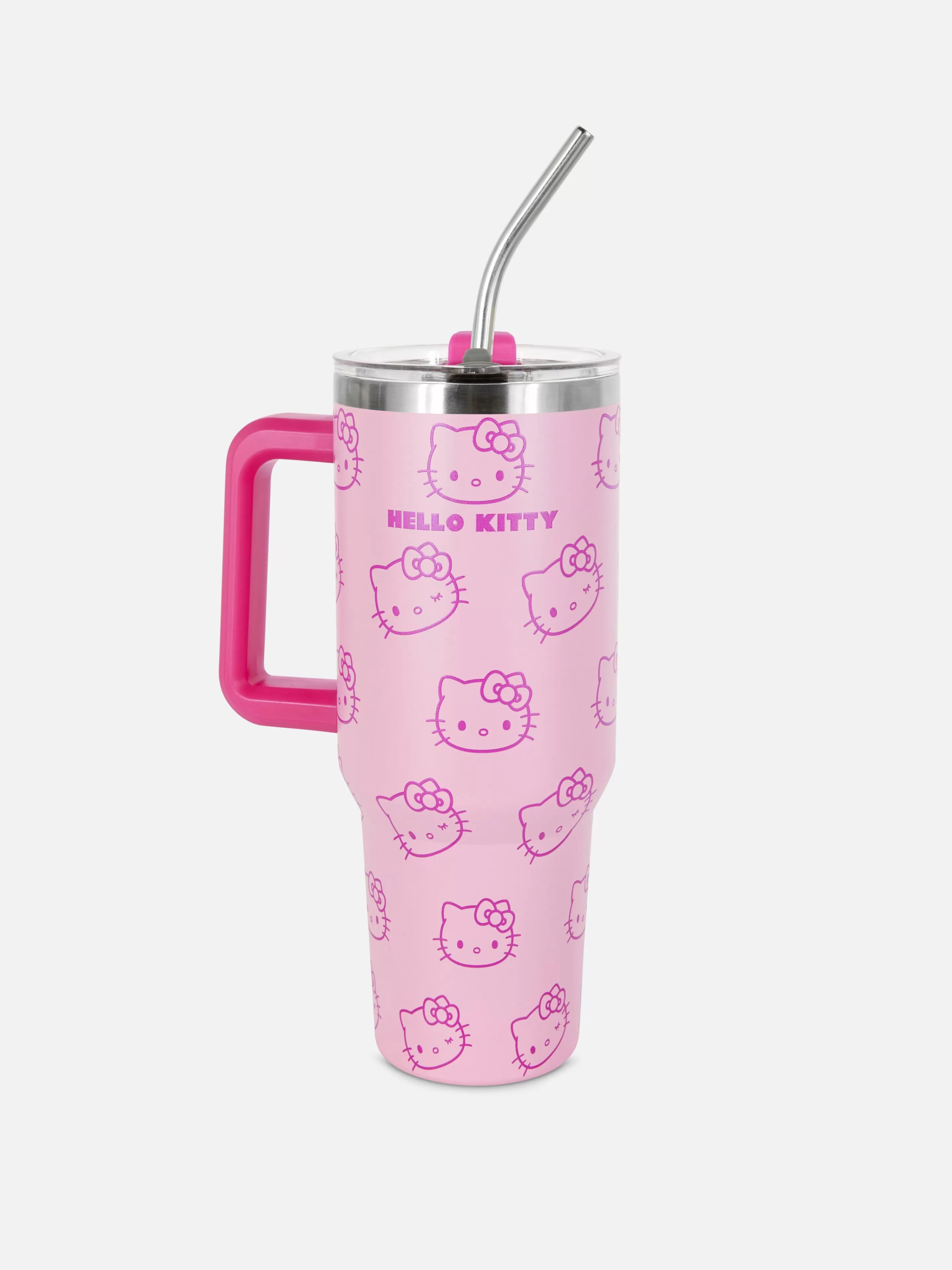 Primark Tassen Und Becher | „Hello Kitty“ Reisebecher, 40 Oz (ca. 1 L) Rosa