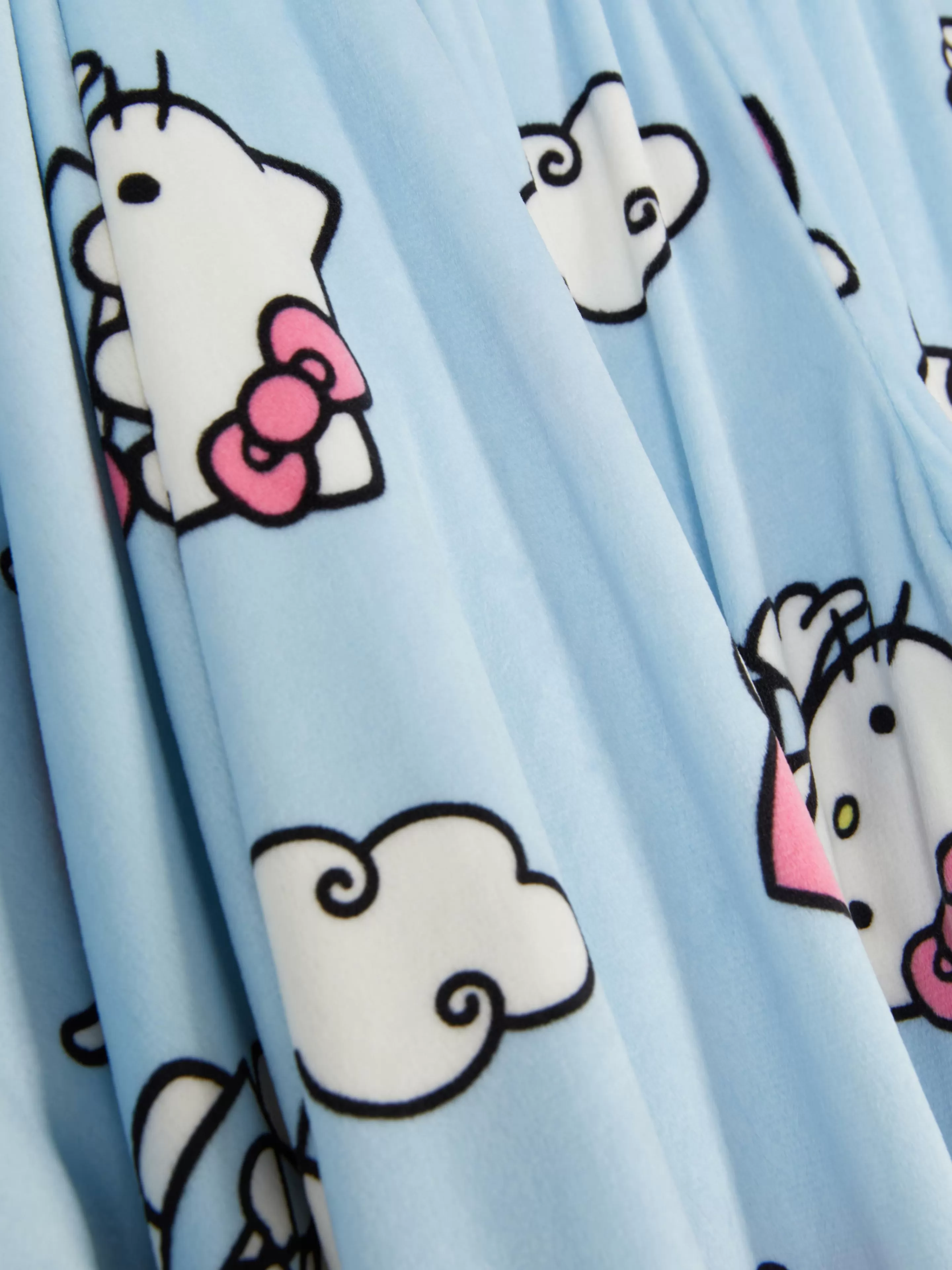 Primark Schlafanzüge | „Hello Kitty“ Schlafanzug Mit Langen Ärmeln Hellblau