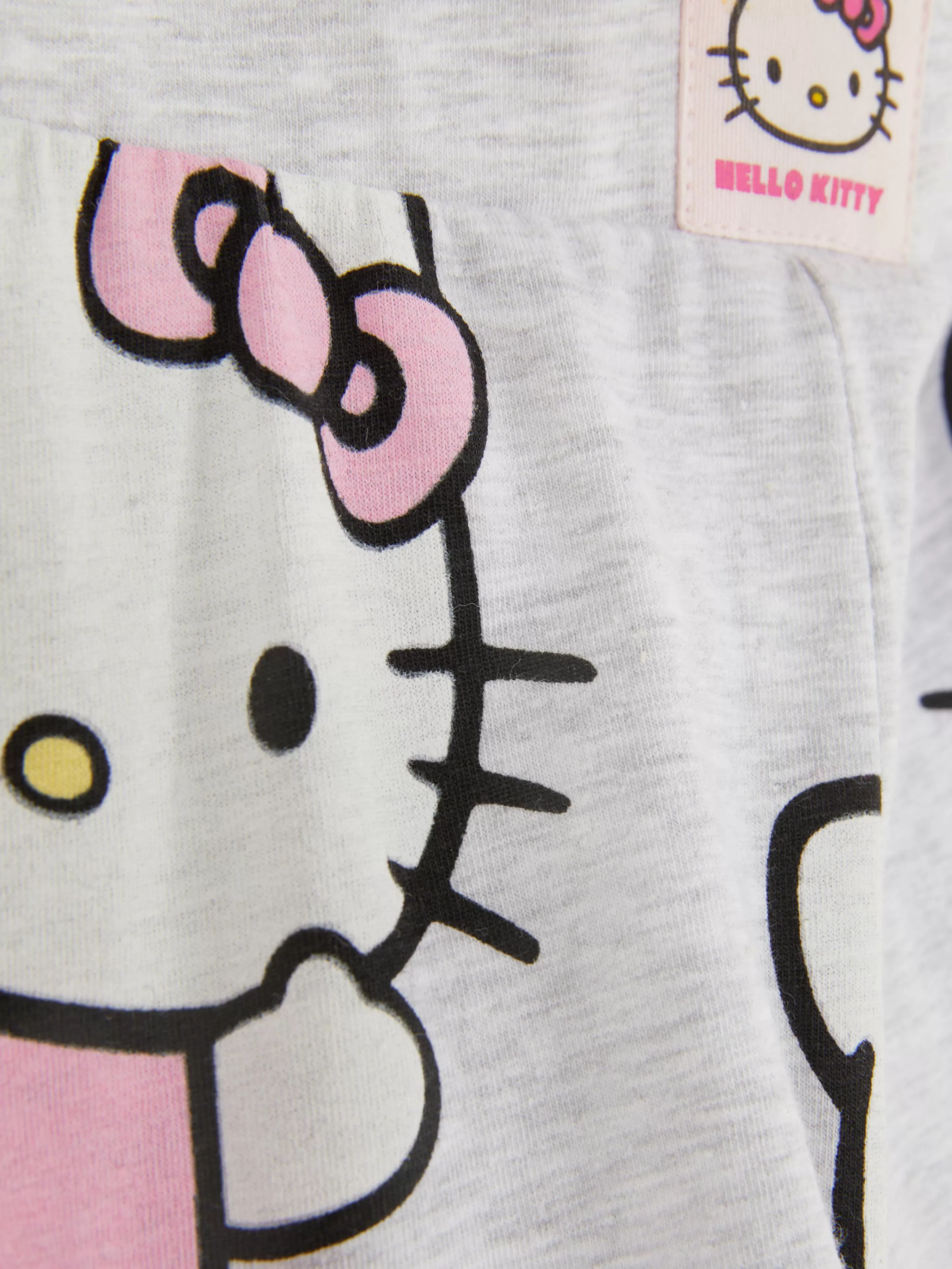 Primark Schlafanzughosen | „Hello Kitty“ Schlafanzug-Leggings Grau meliert