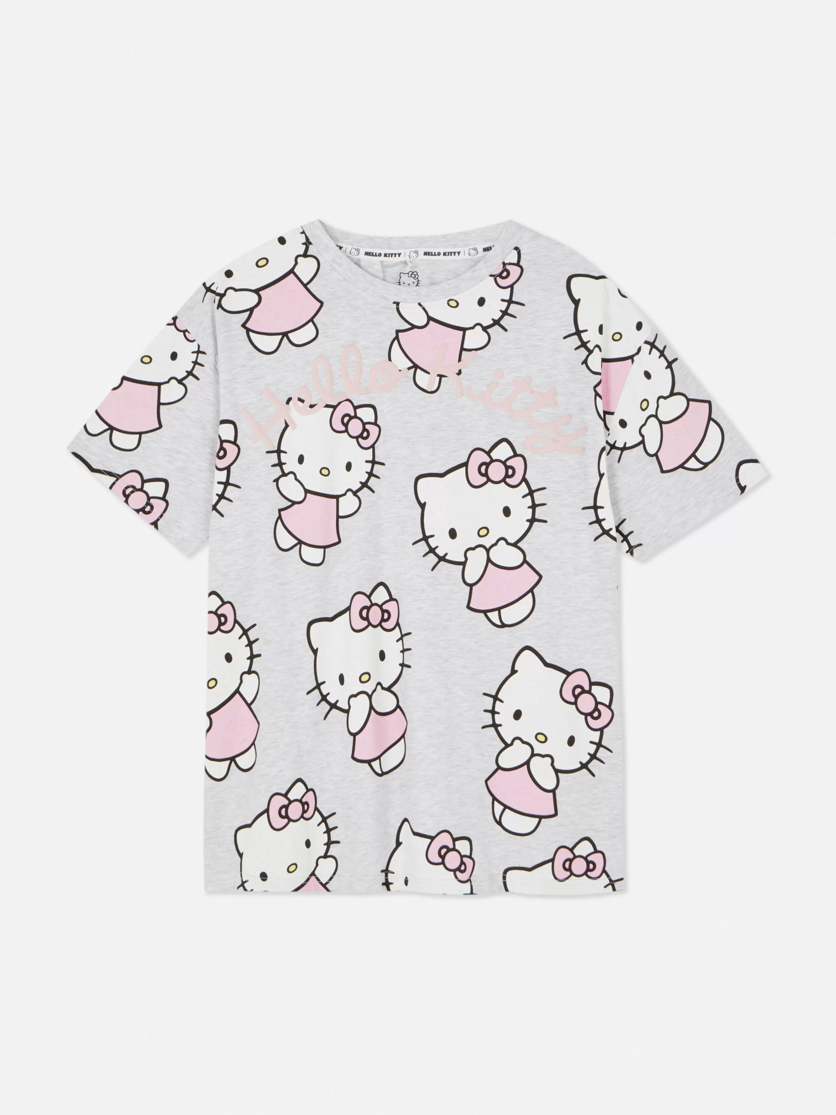 Primark Schlafanzugoberteile | „Hello Kitty“ Schlafanzugtop Grau meliert