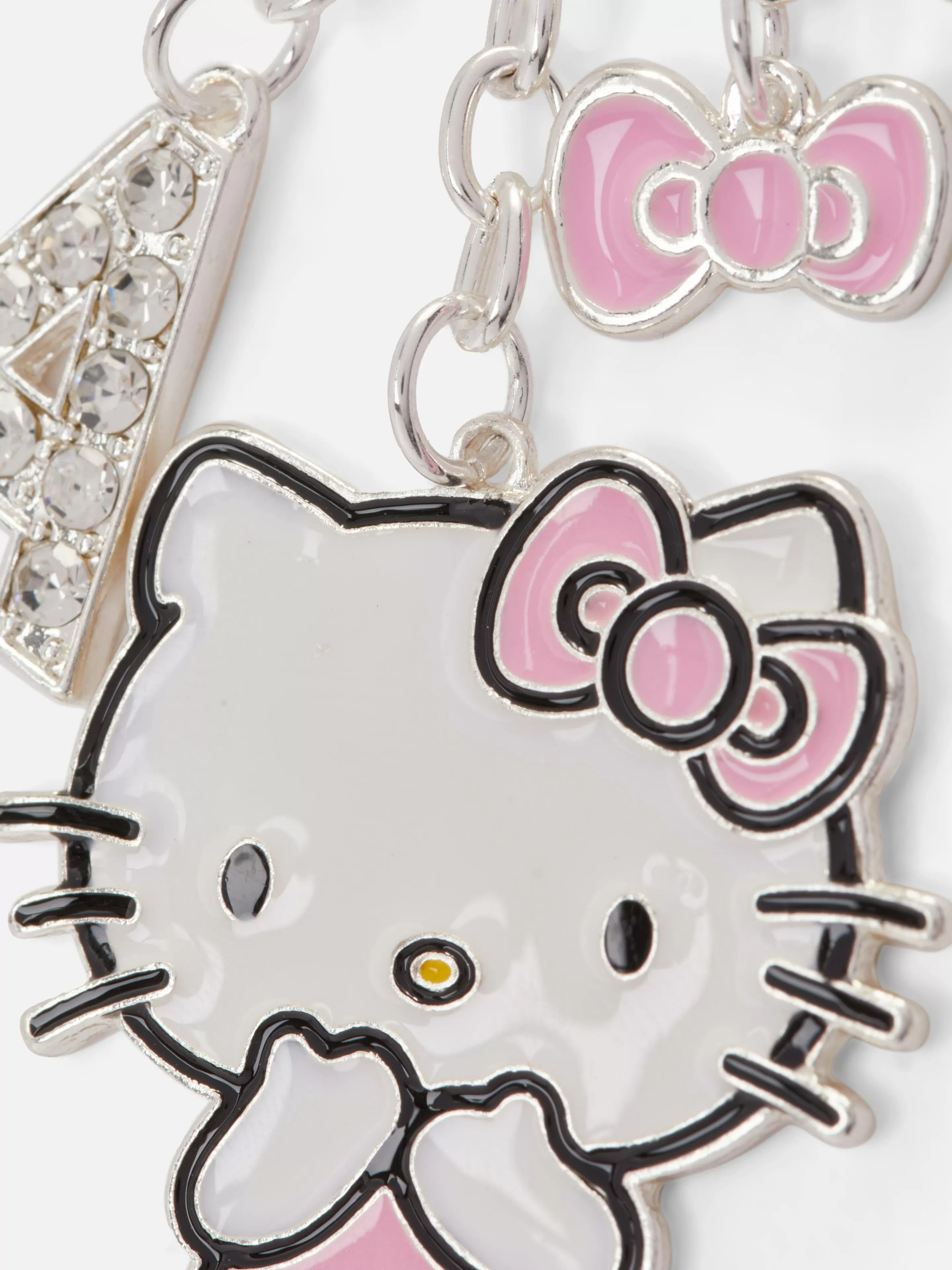 Primark Schmuck | „Hello Kitty“ Schlüsselanhänger Mit Strasssteinen Weiß