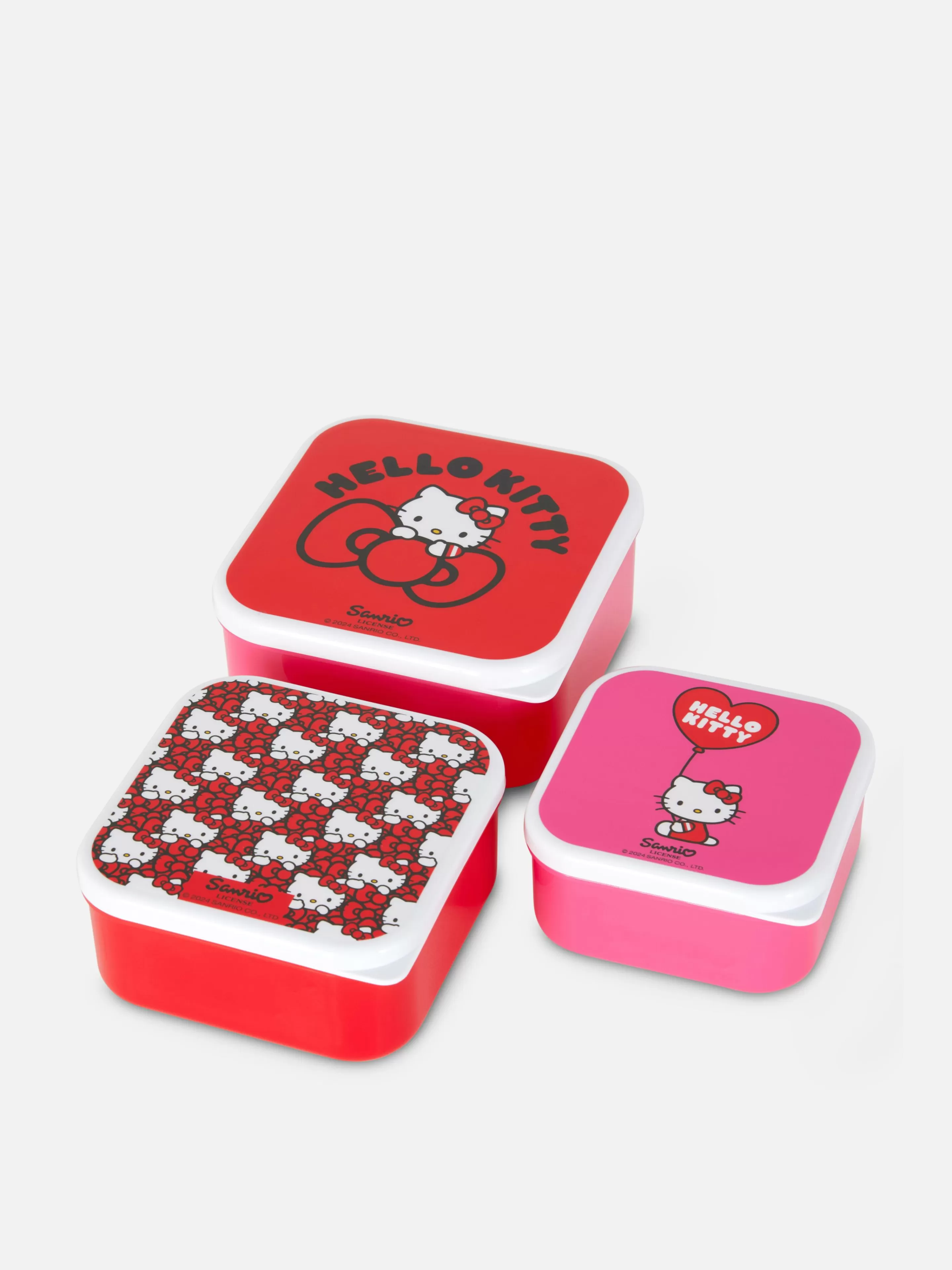 Primark Koch- Und Backutensilien | „Hello Kitty“ Snackboxen, 3er-Pack Rot