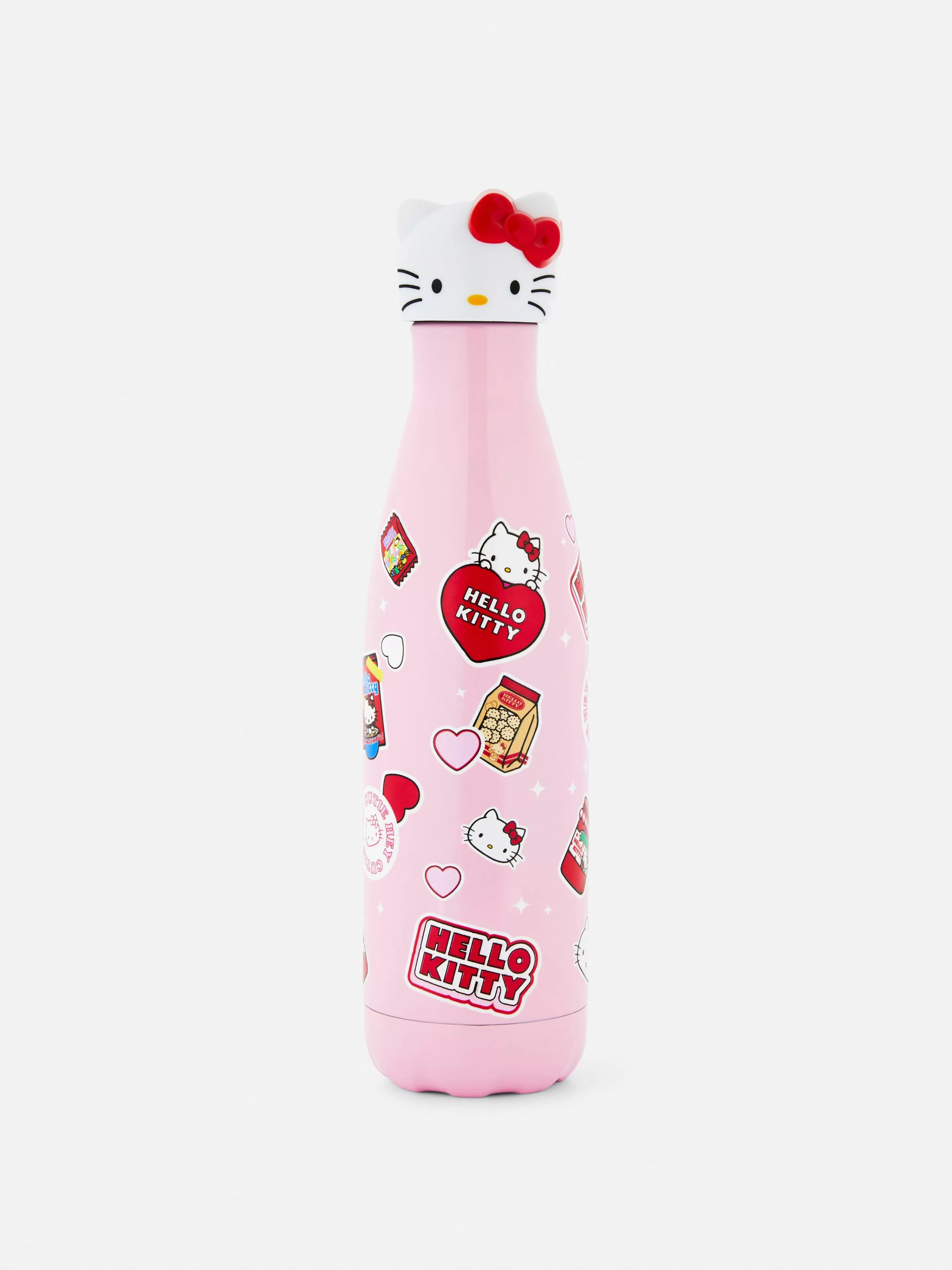 Primark Tassen Und Becher | „Hello Kitty“ Trinkflasche Mit 3D-Deckel Rosa