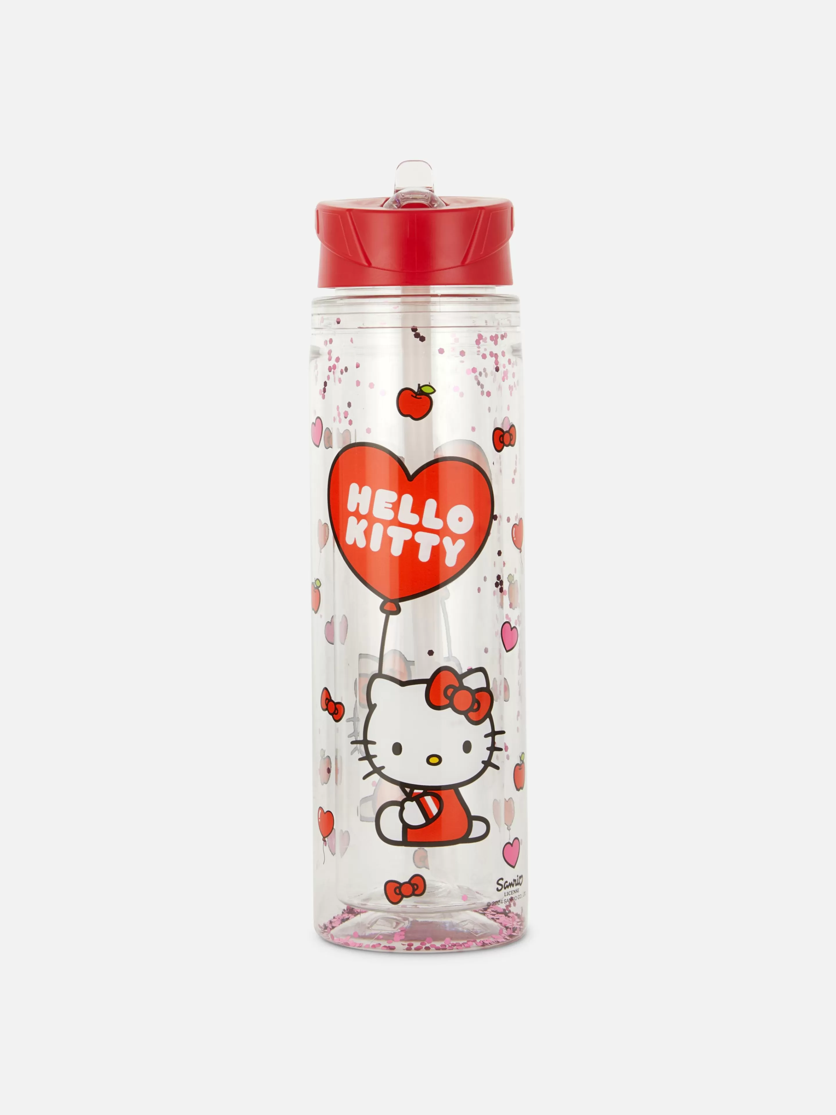 Primark Tassen Und Becher | „Hello Kitty“ Trinkflasche Mit Glitzer Rot