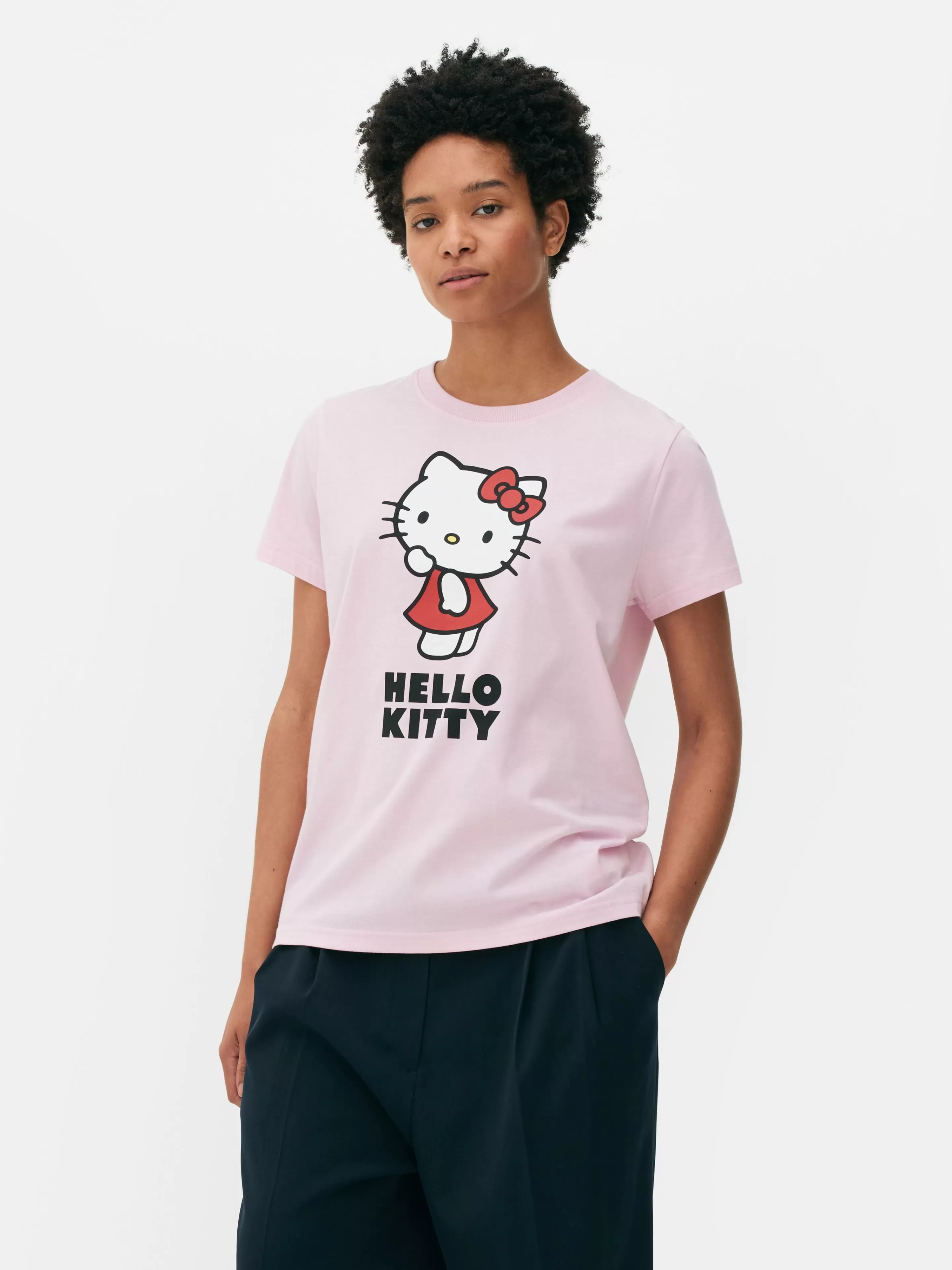 Primark Tops Und T-Shirts | „Hello Kitty“ T-Shirt Mit Grafik Rosa