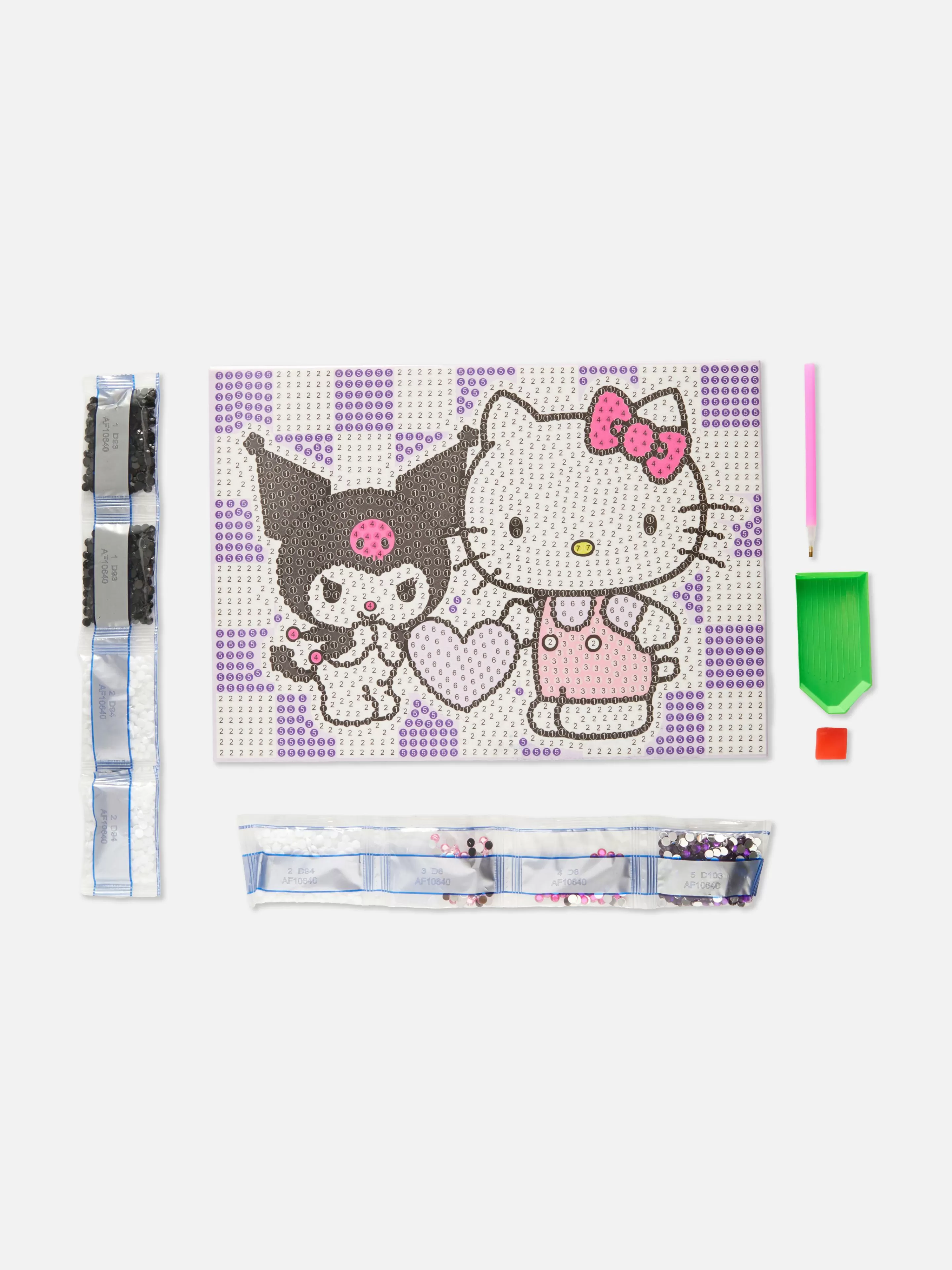 Primark Basteln Und Handarbeiten | „Hello Kitty Und Kuromi“ Kunststein-Bastelset Rot