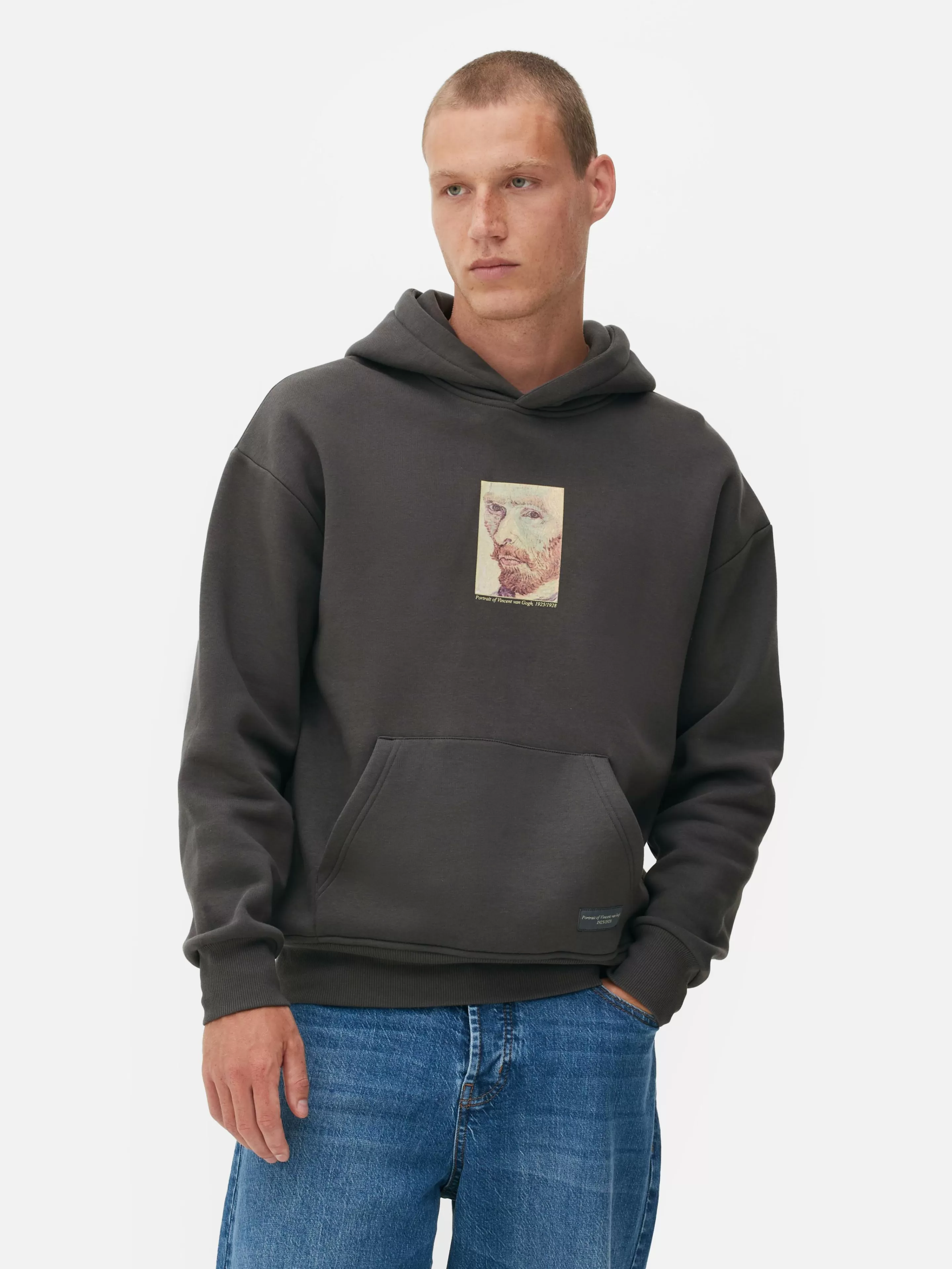 Primark Hoodies Und Sweatshirts | Hoodie Mit „Van Gogh“ Selbstporträt Anthrazitfarben