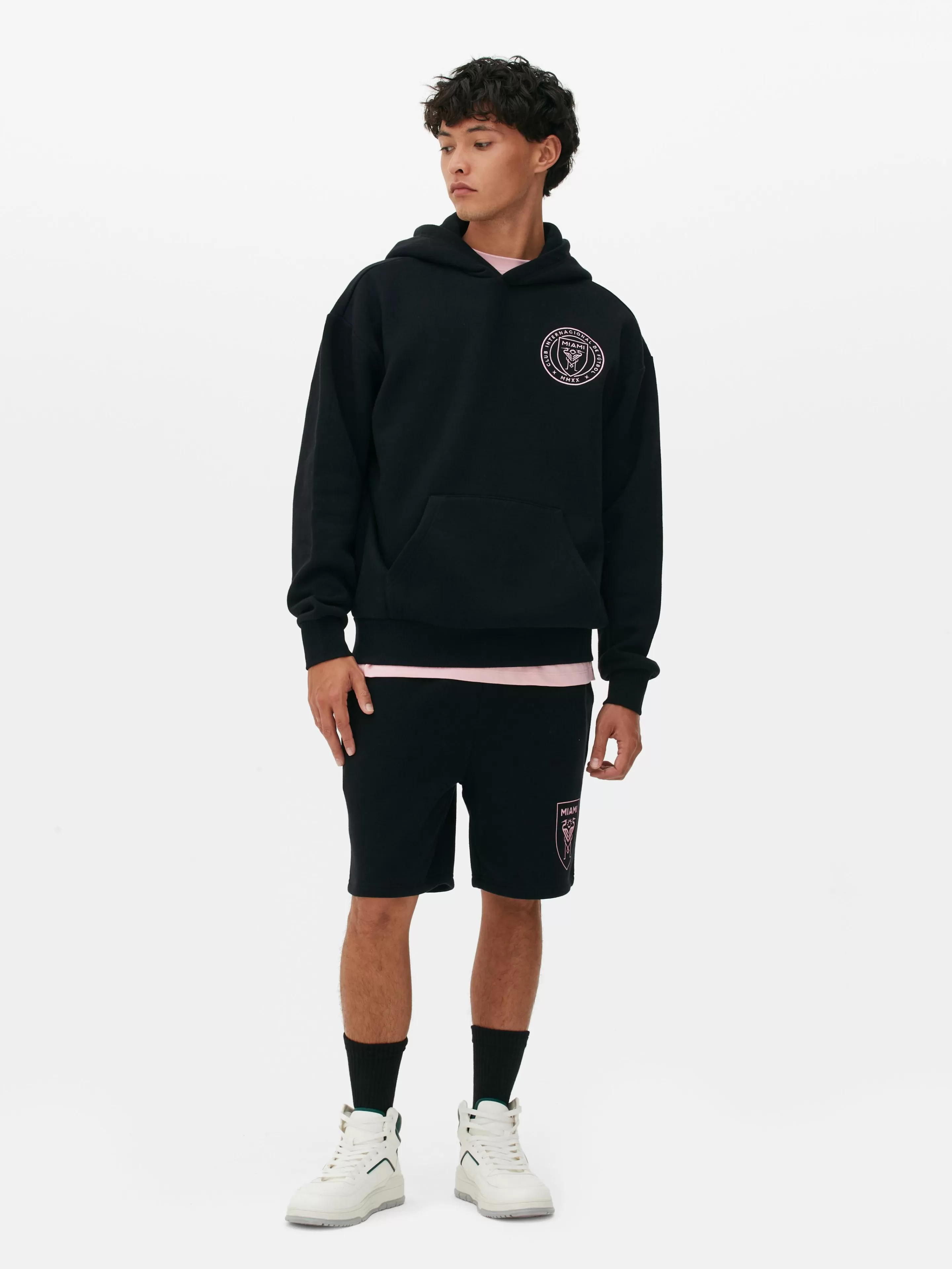 Primark Hoodies Und Sweatshirts | „Inter Miami“ Hoodie Mit Logo Schwarz